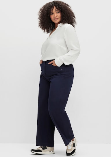 sheego Hose lang - tiefblau