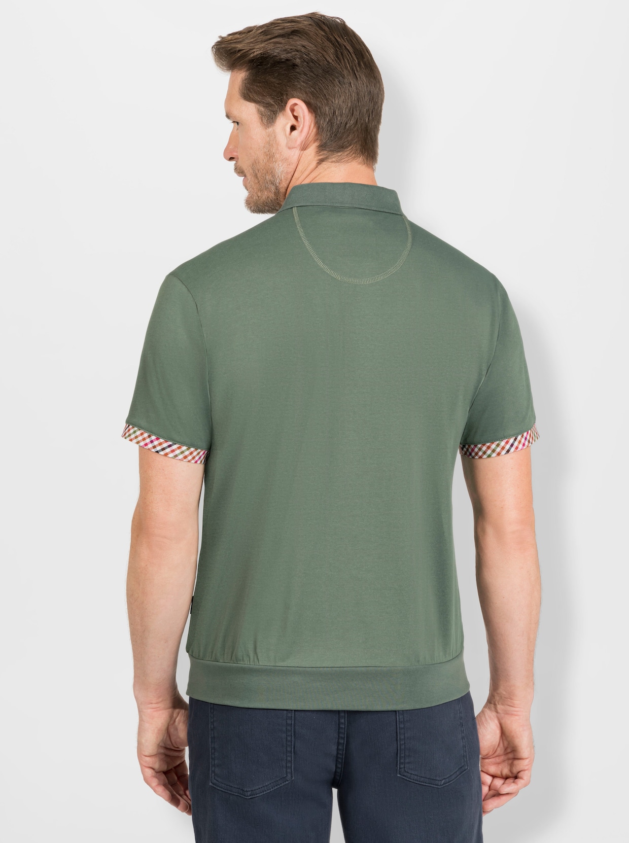 Hajo Poloshirt met korte mouwen - mos