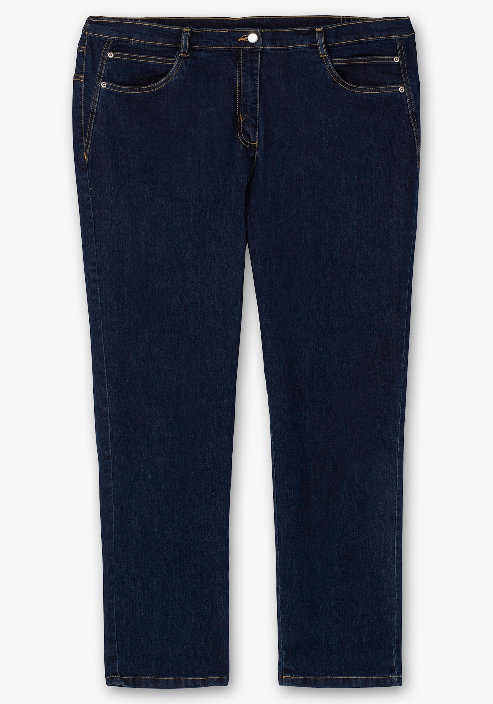 5-Pocket-Jeans mit seitlichem Dehnbund - dark blue