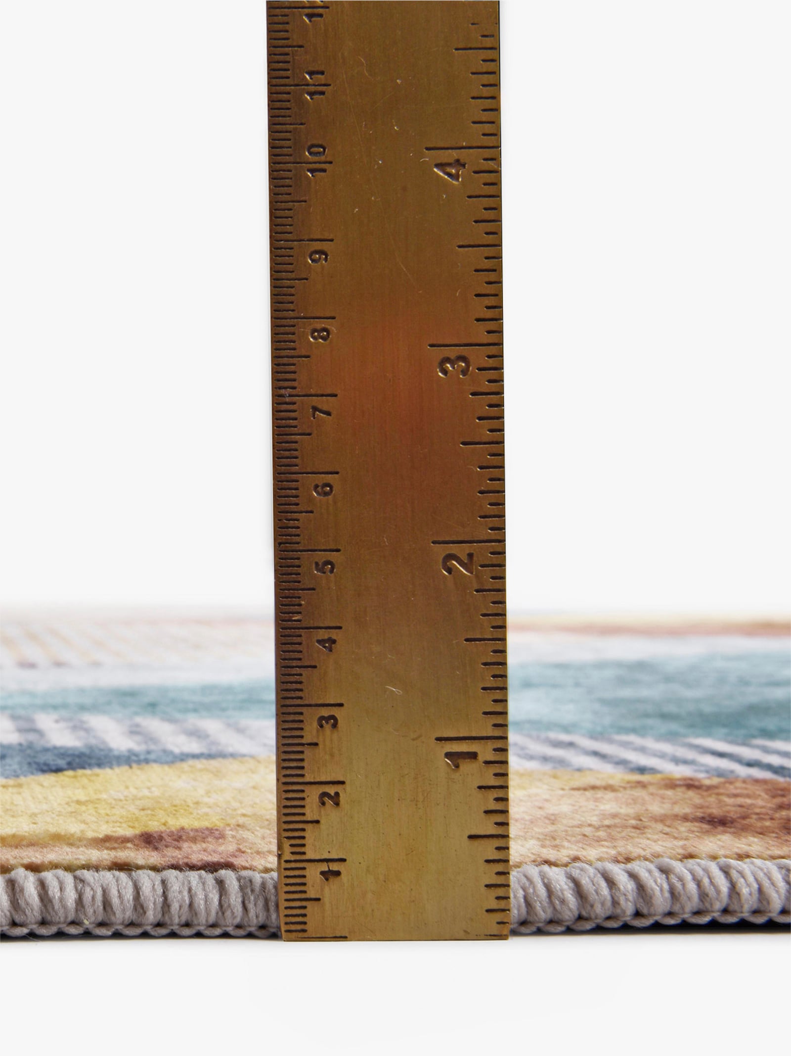 Theko Teppich - grau-bunt