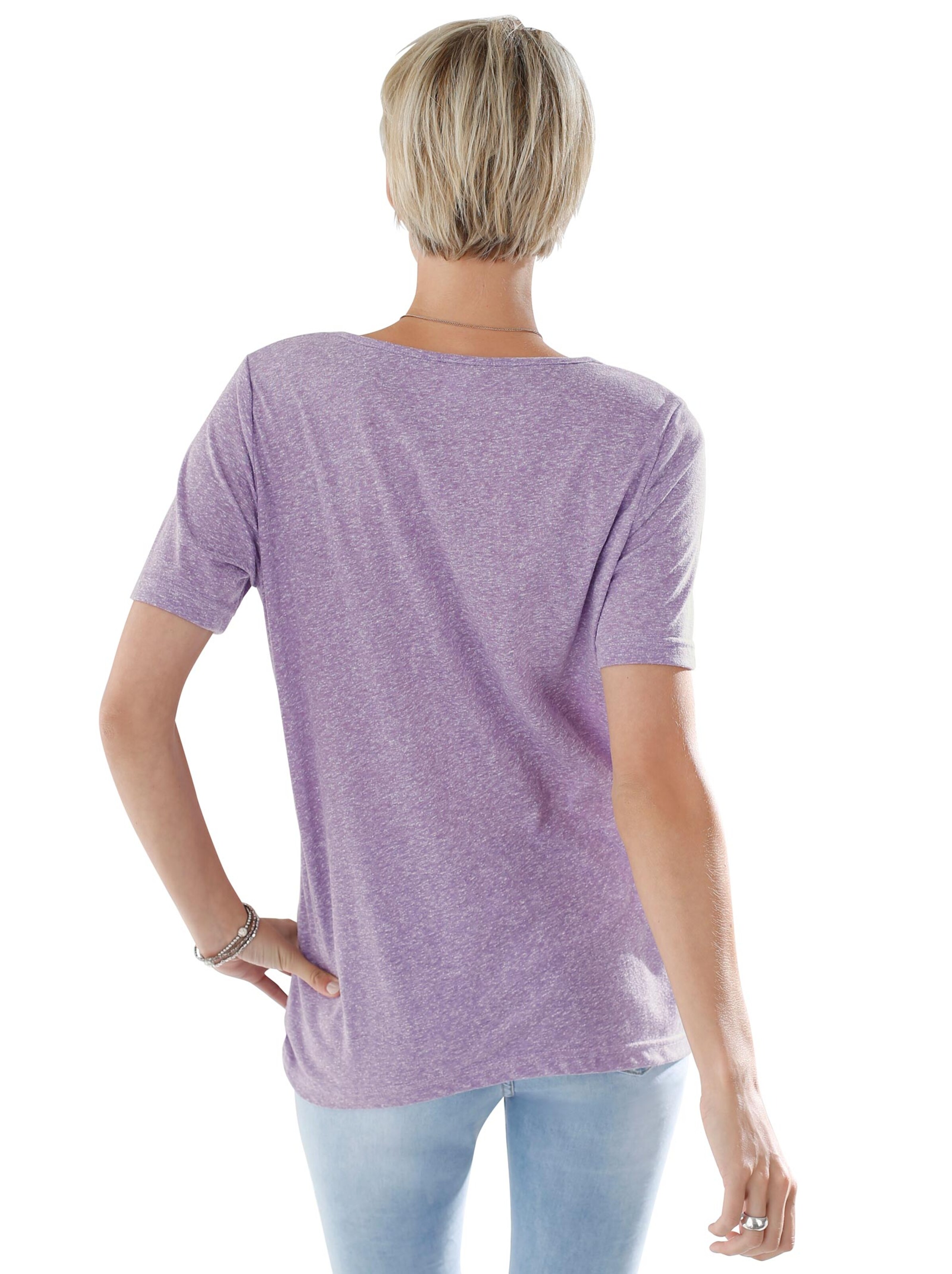 Shirt - lavendel-meliert