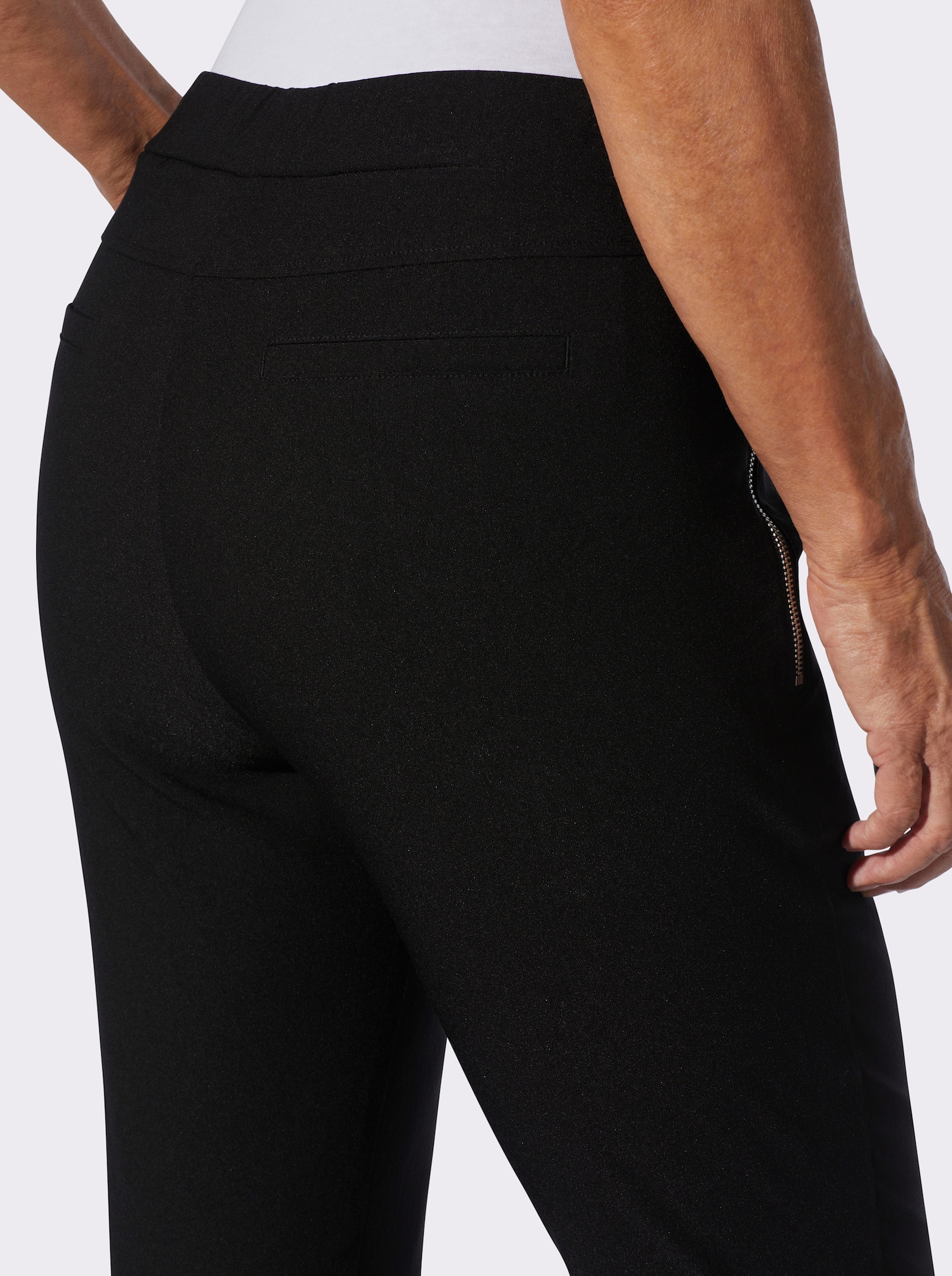 Bengalinhose in knöchelfreier Länge - schwarz