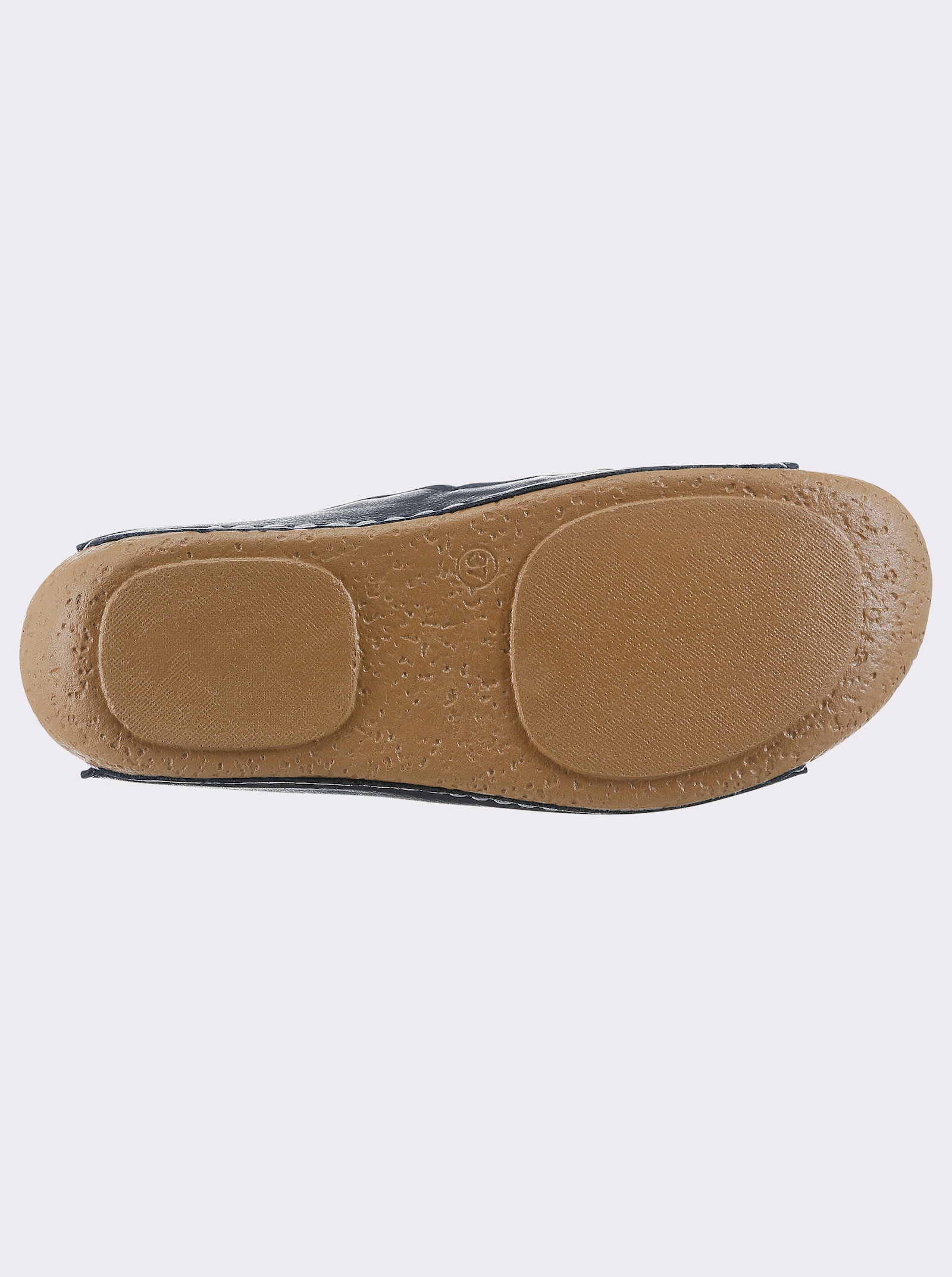 Andrea Conti Pantolette aus Leder - jeansblau-hellblau