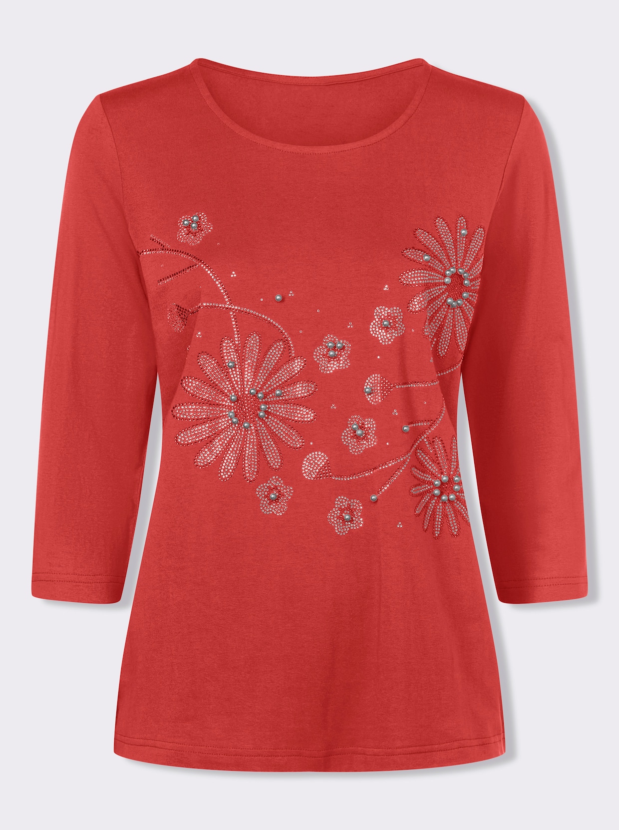 Rundhalsshirt - erdbeere