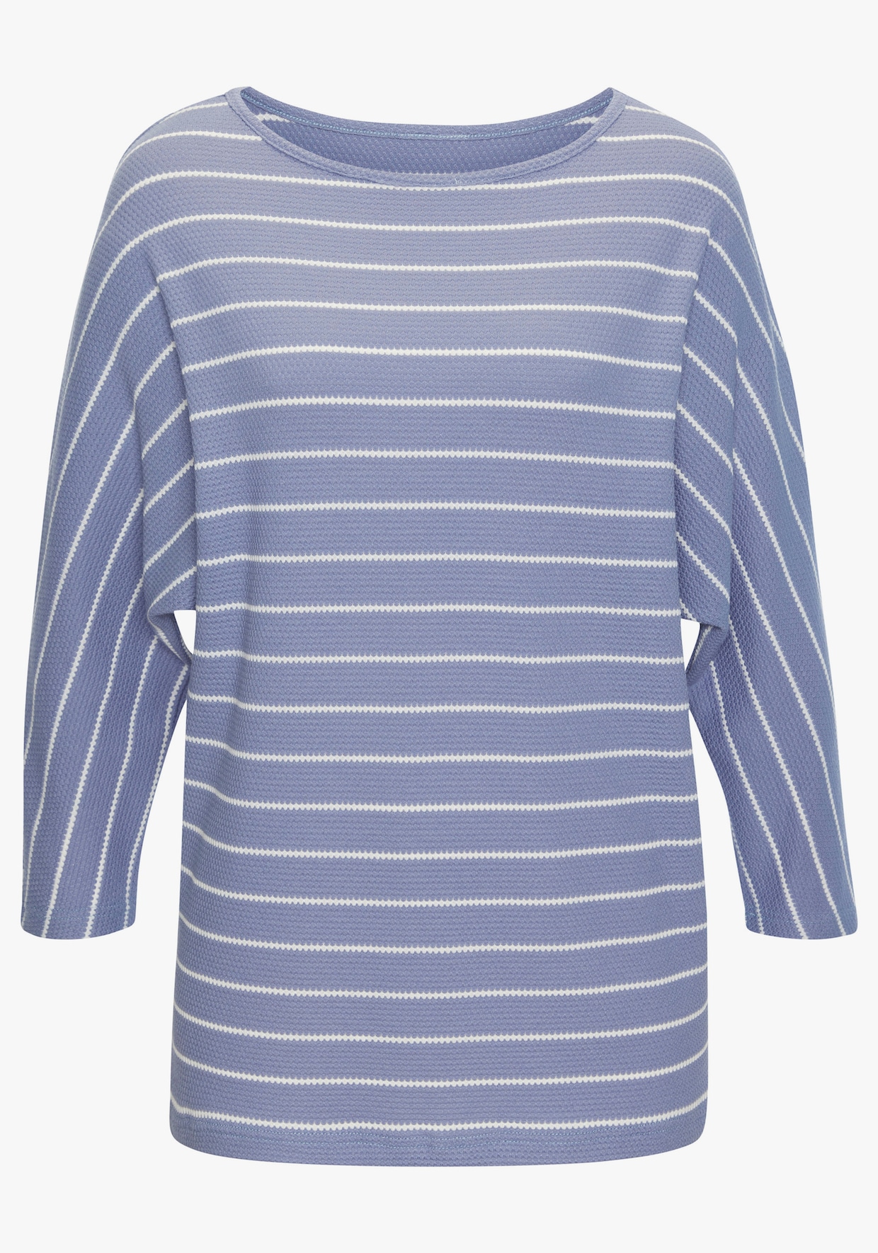 Vivance Shirt met 3/4-mouw - blauw, wit