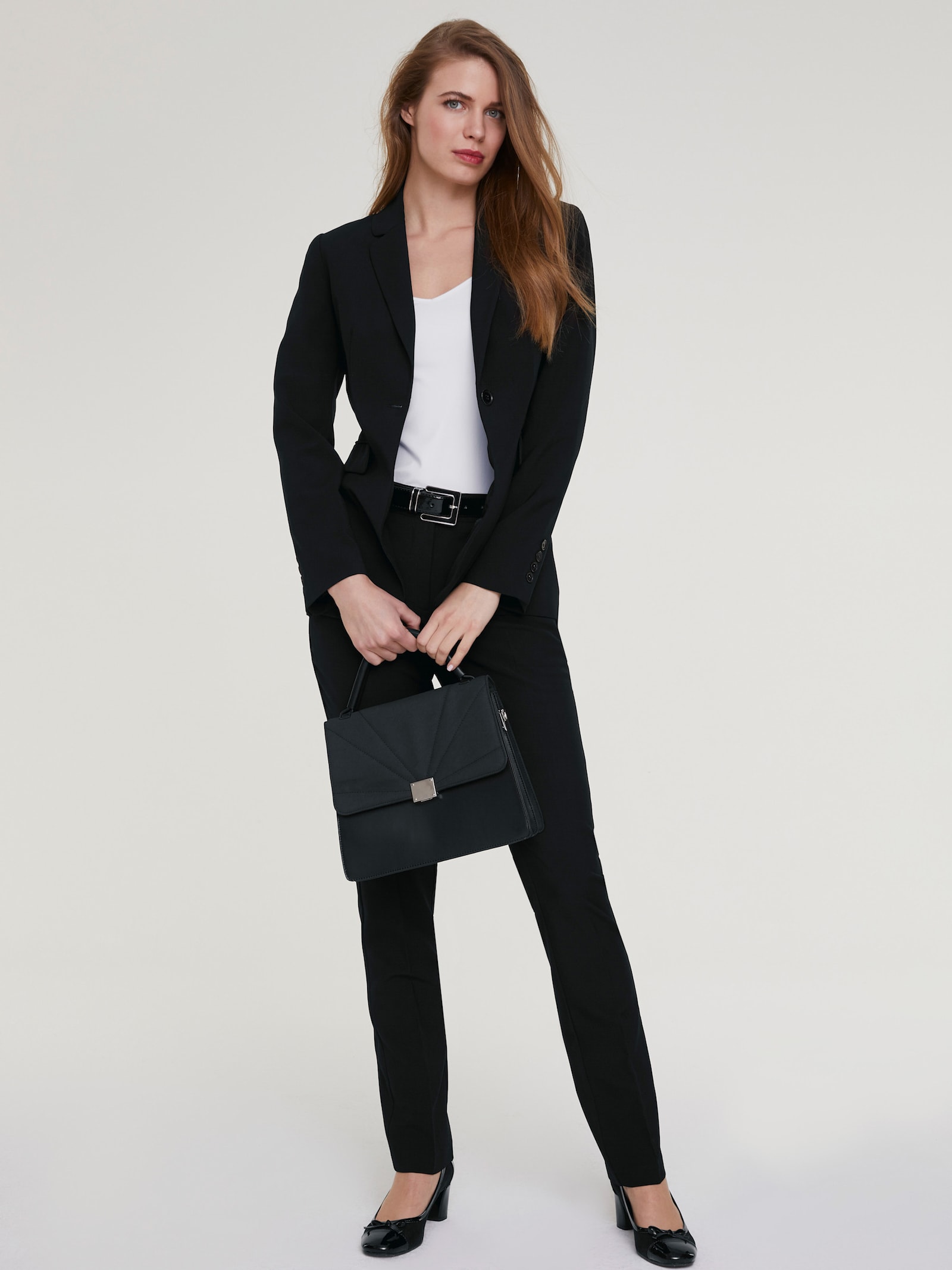 heine Broekpak met zijzakken - zwart