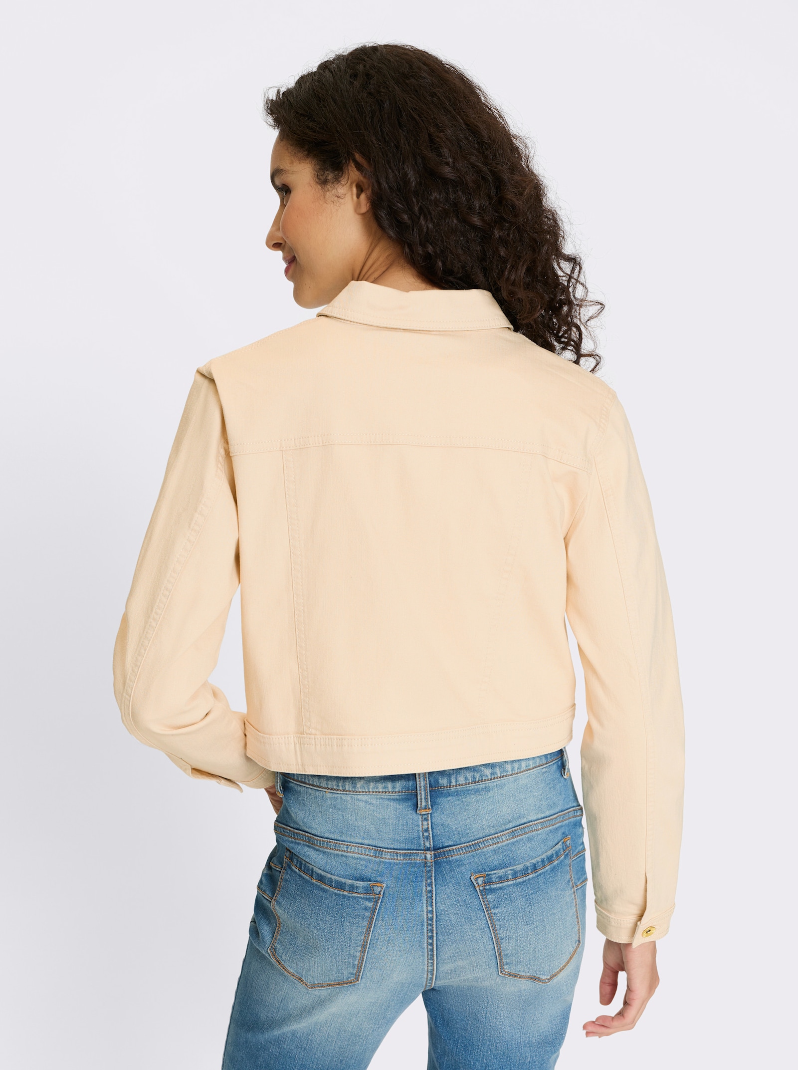 heine Jeansjacke in Kurzform - sand