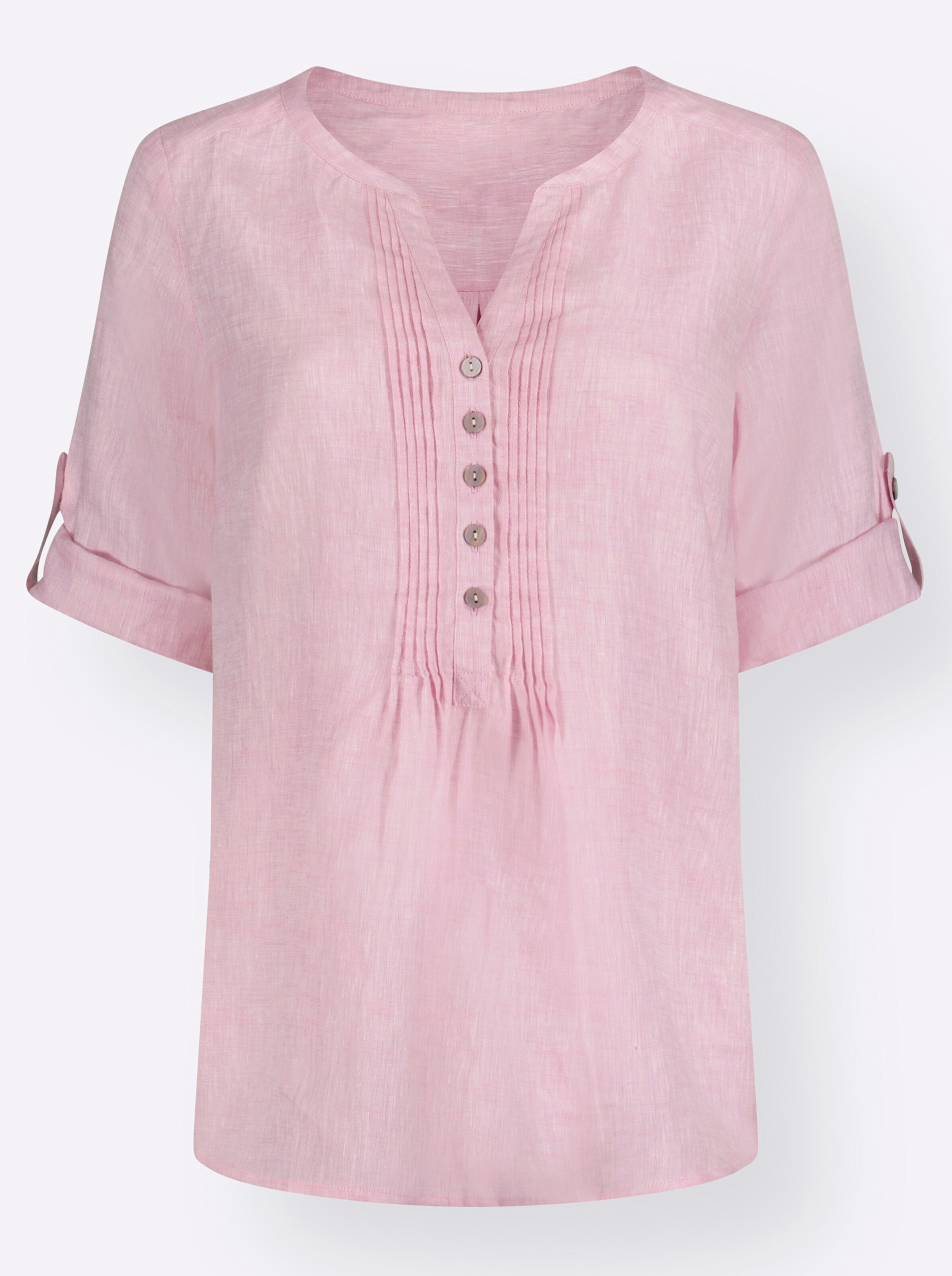 Witt Weiden Damen Leinenbluse rosé  - Onlineshop Witt Weiden