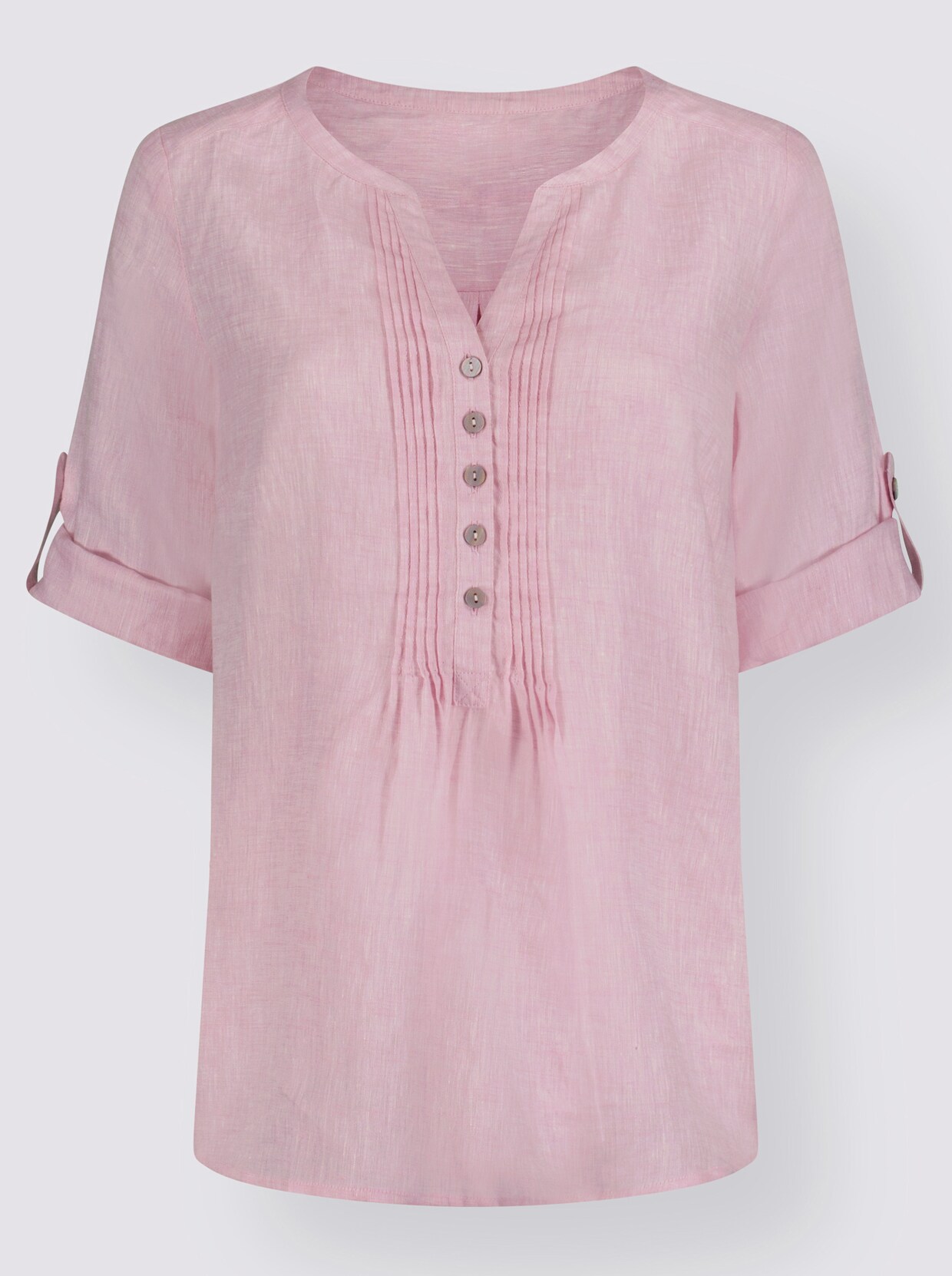Linnen blouse - roze