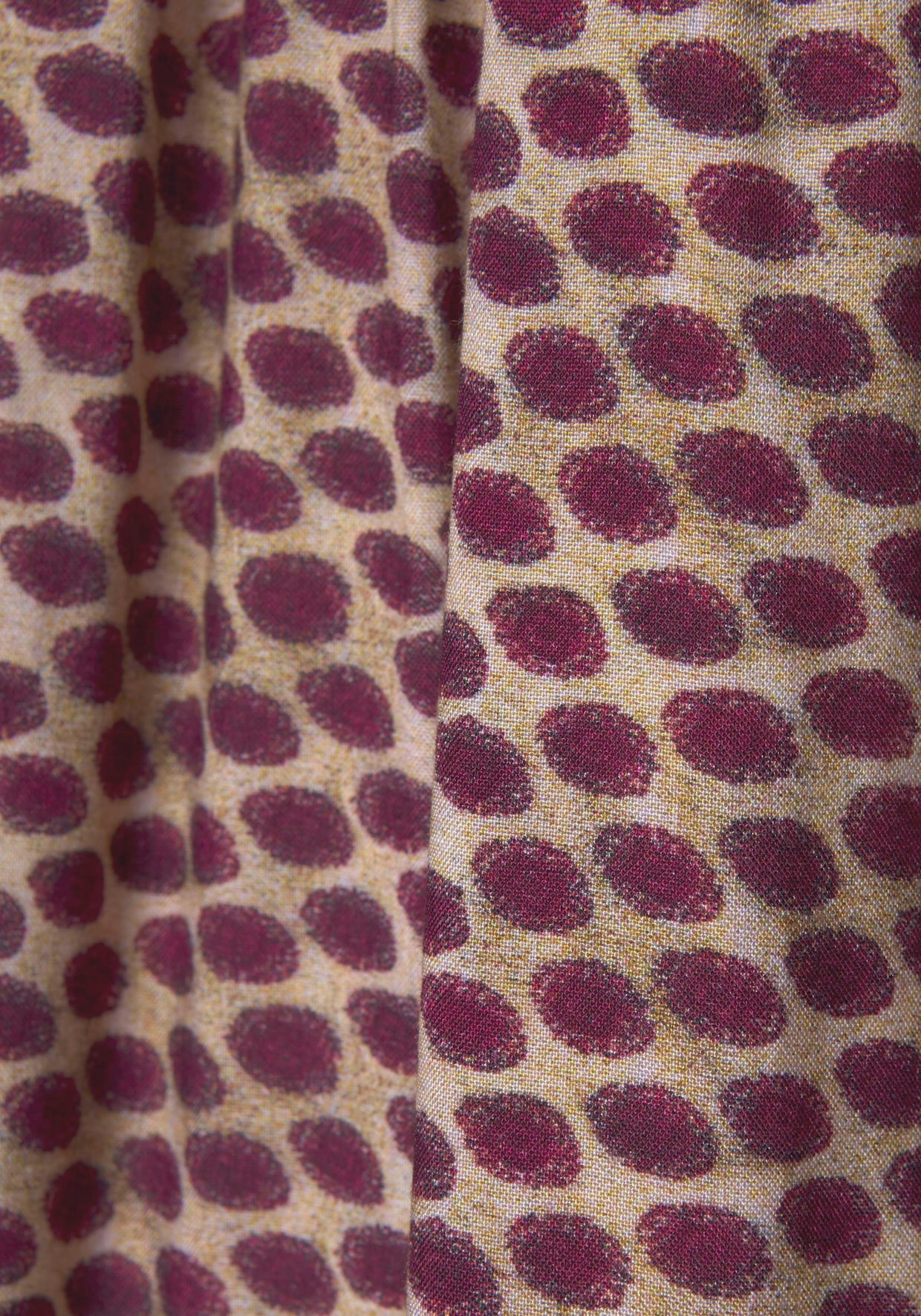 LASCANA Chemisier Carmen - sable-rouge foncé imprimé