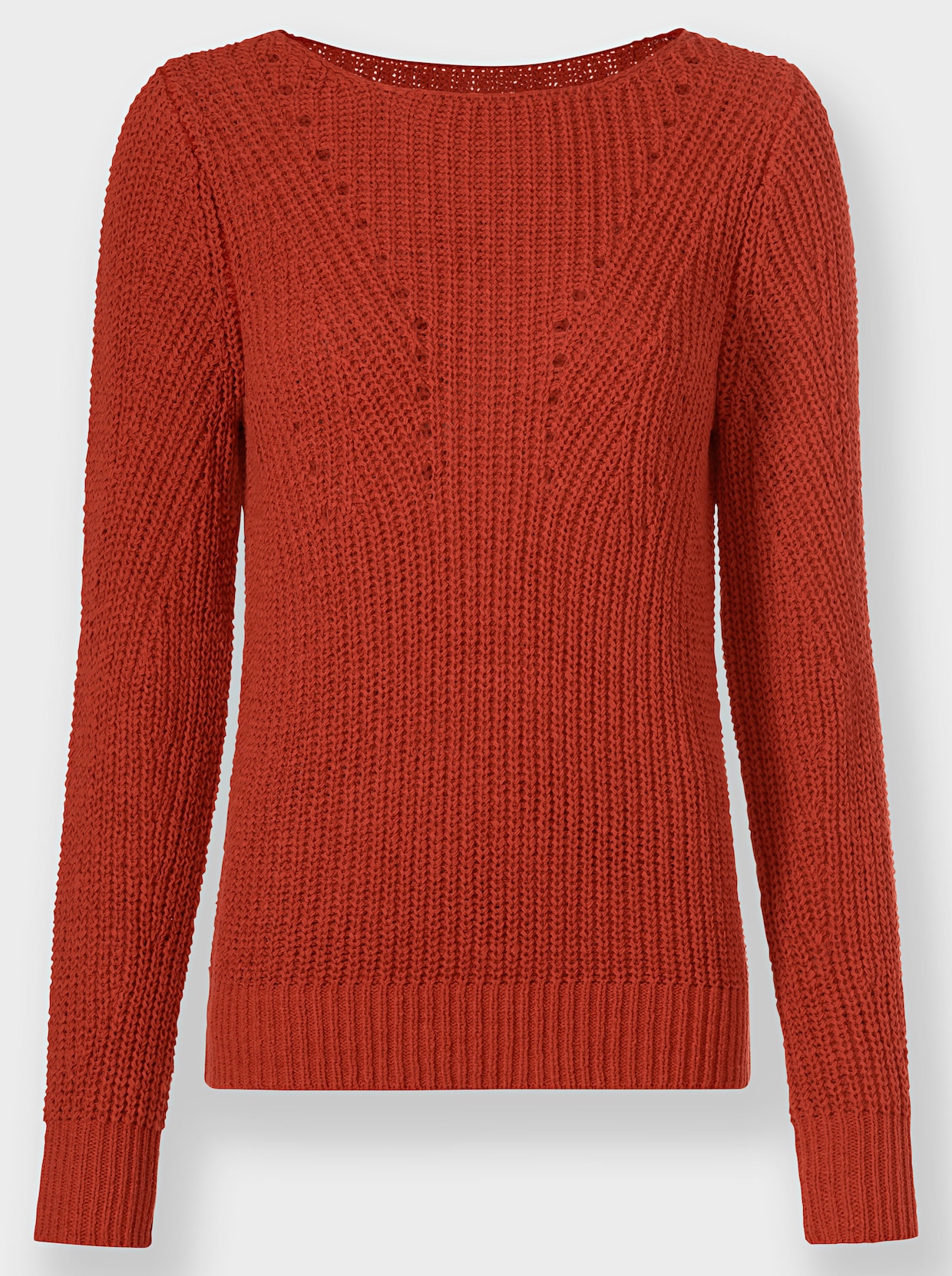 heine Tricotvest - roestrood