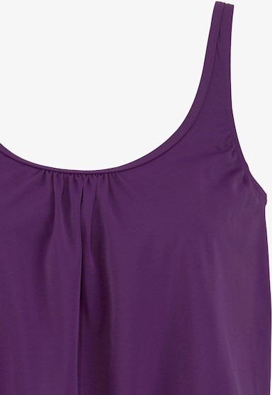 LASCANA Oversized tankini - aubergine