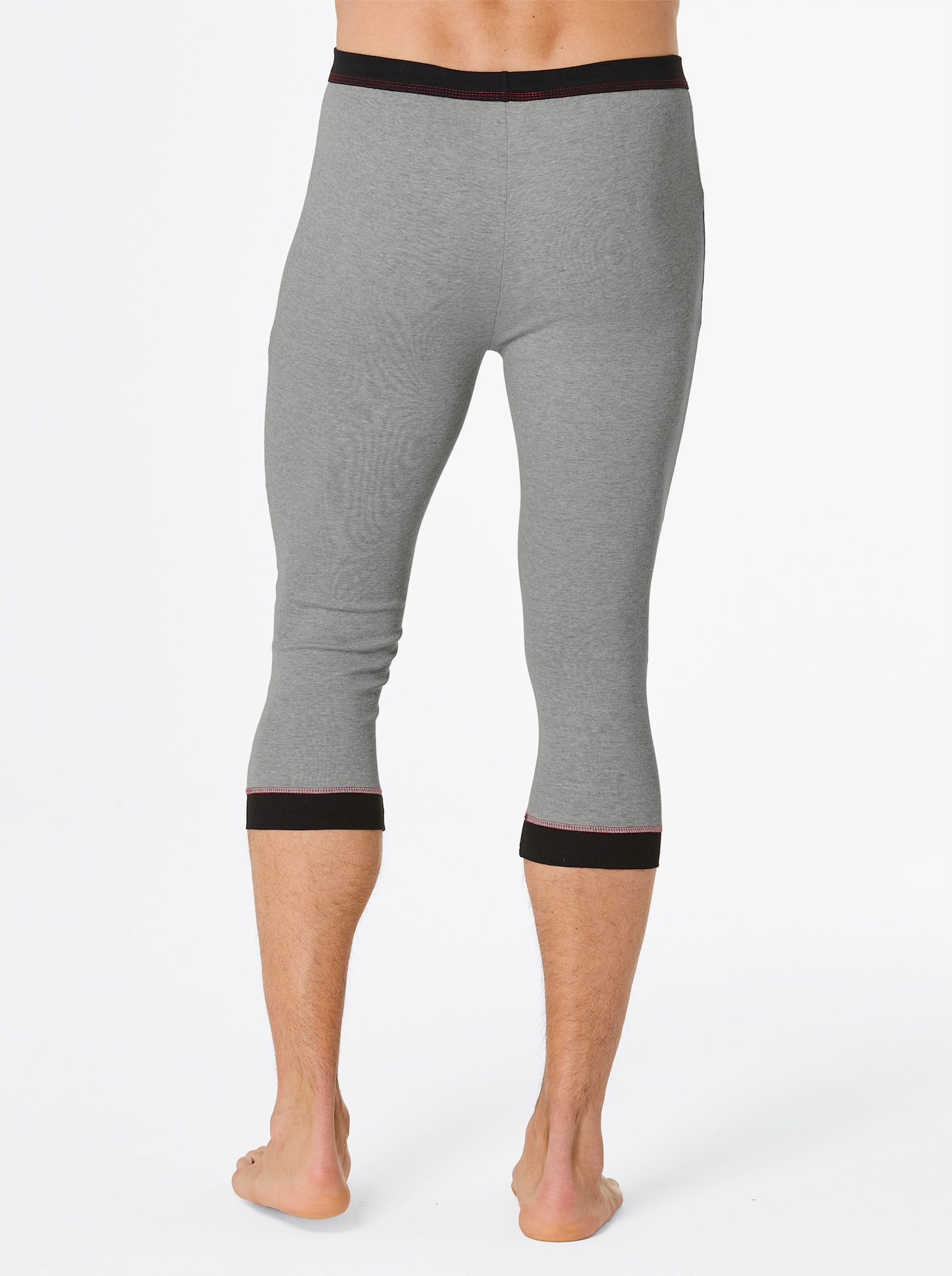 wäschepur men Hose 3/4-lang - anthrazit-meliert