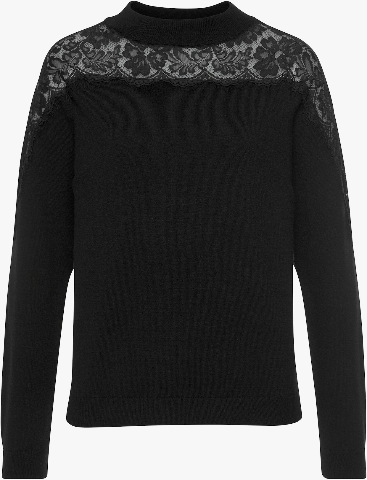 LASCANA Strickpullover - schwarz