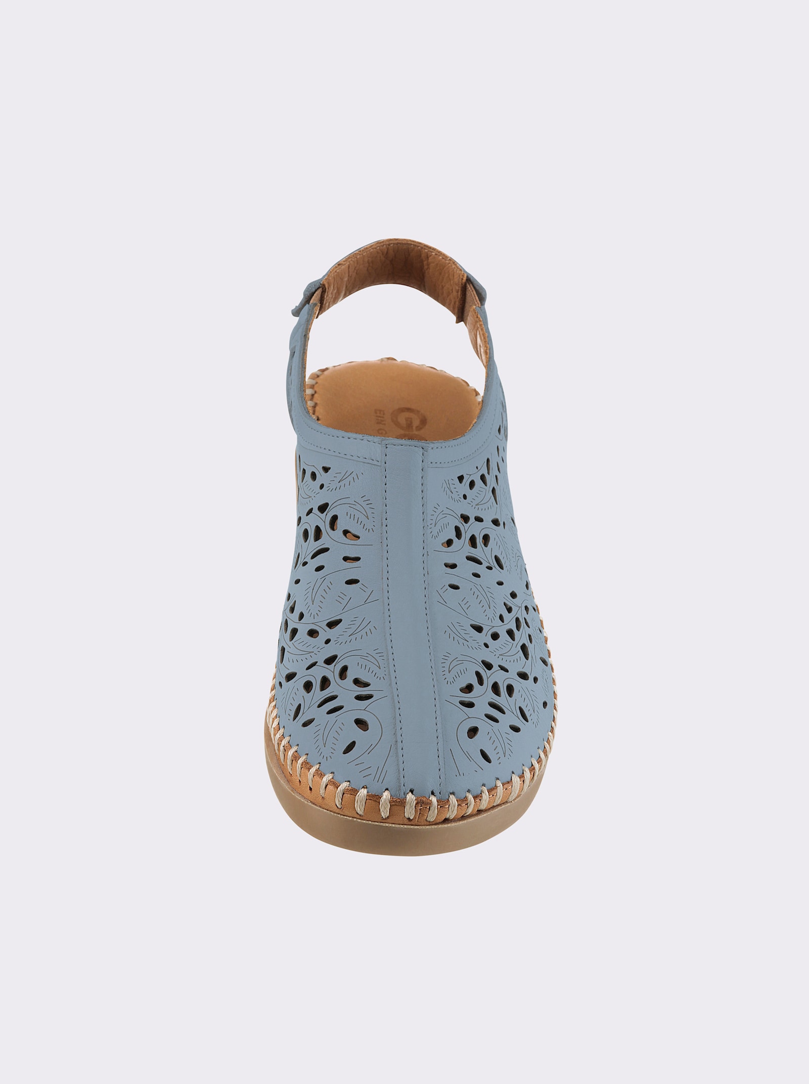 Gemini Slipper fersenoffen, mit Gummizug - jeansblau