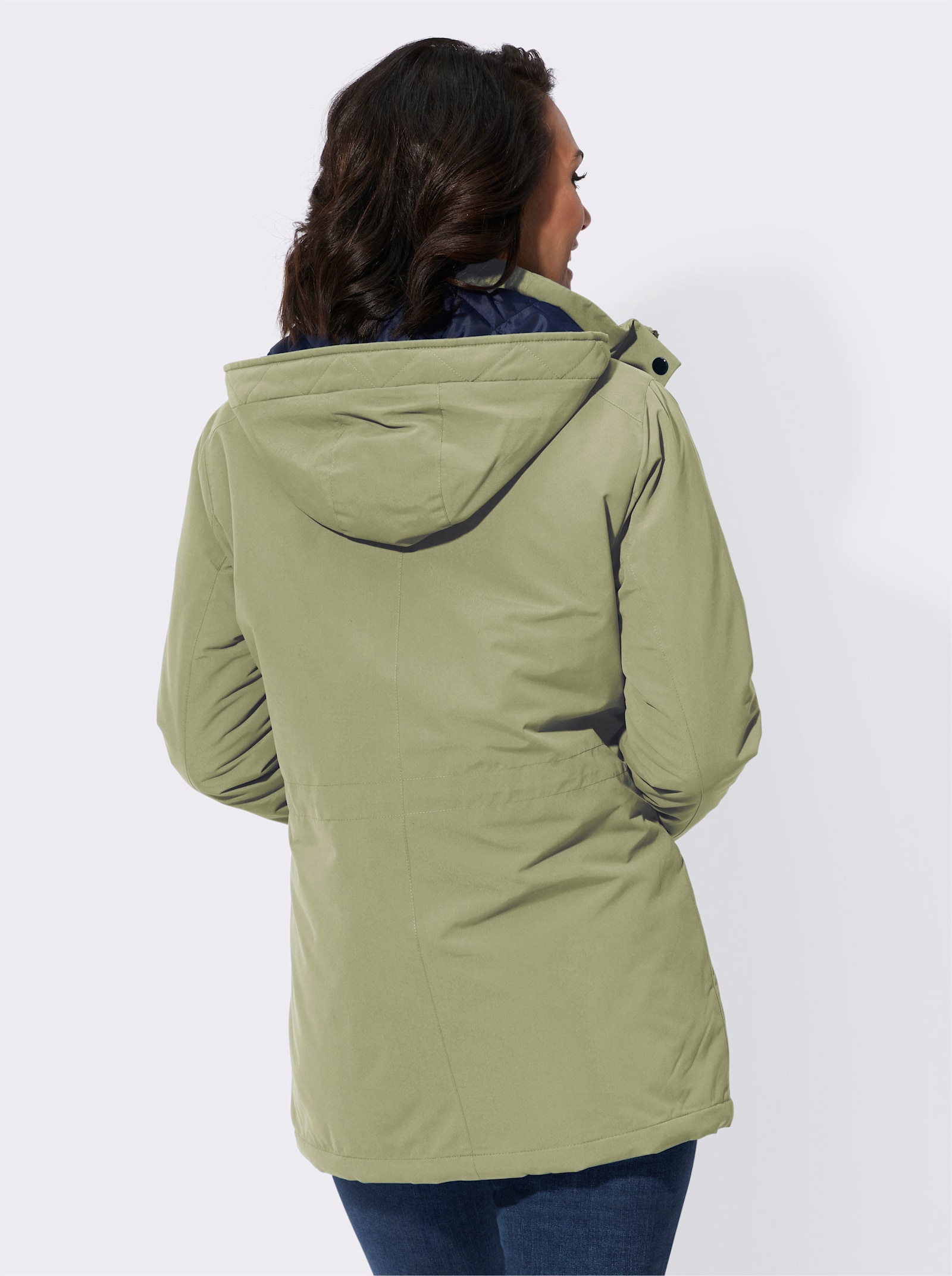 Outdoorjacke mit Stepp-Futter - schilf