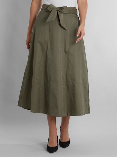 heine Schlupfrock mit leichtem Glanz - oliv