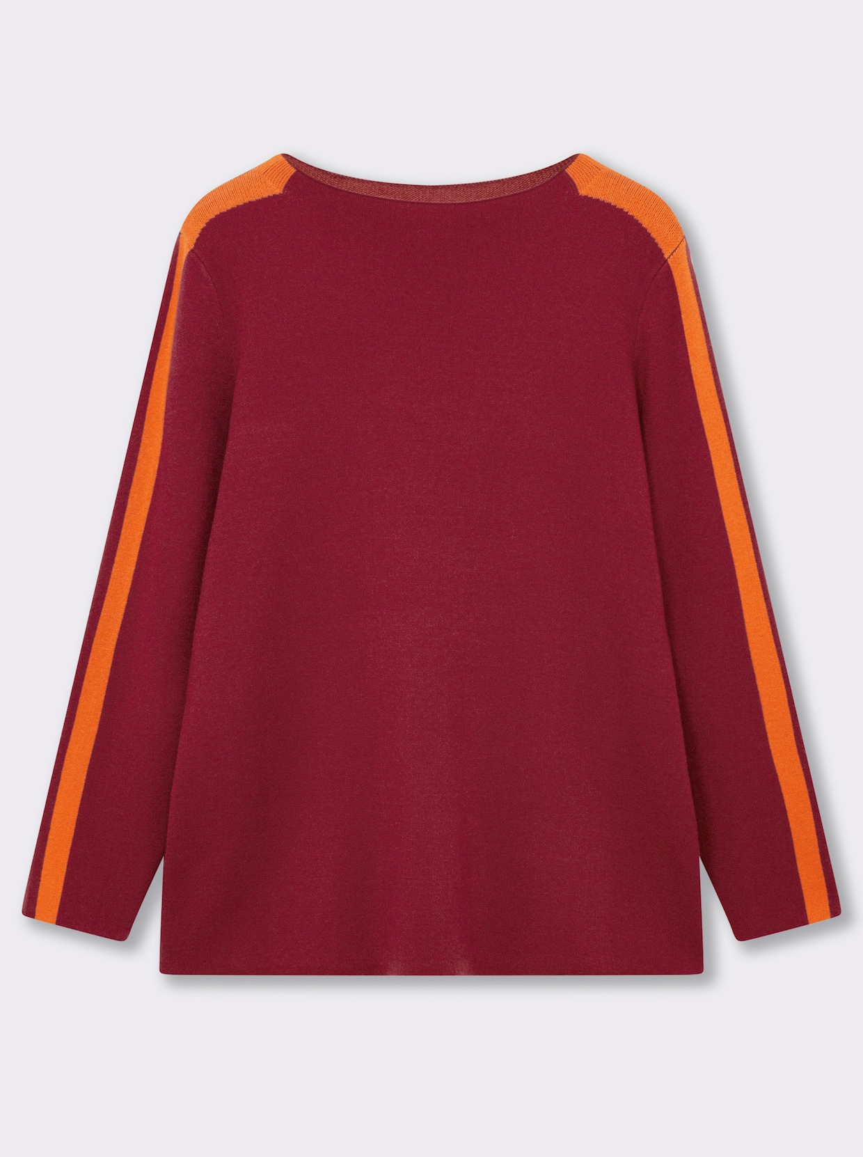 sheego Strickpullover - kirsche-orange