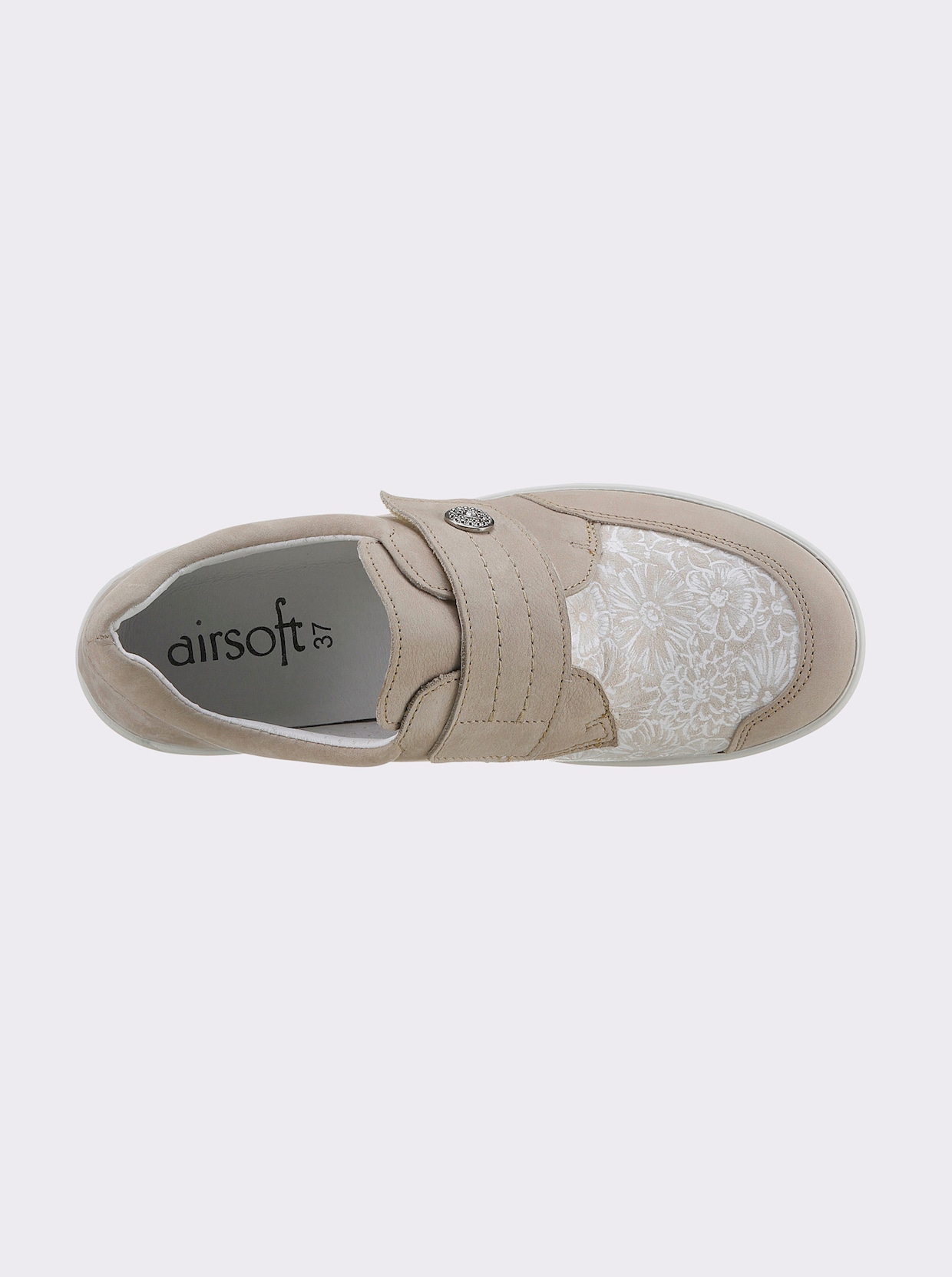 airsoft comfort+ Topánky so zapínaním na suchý zips - béžová
