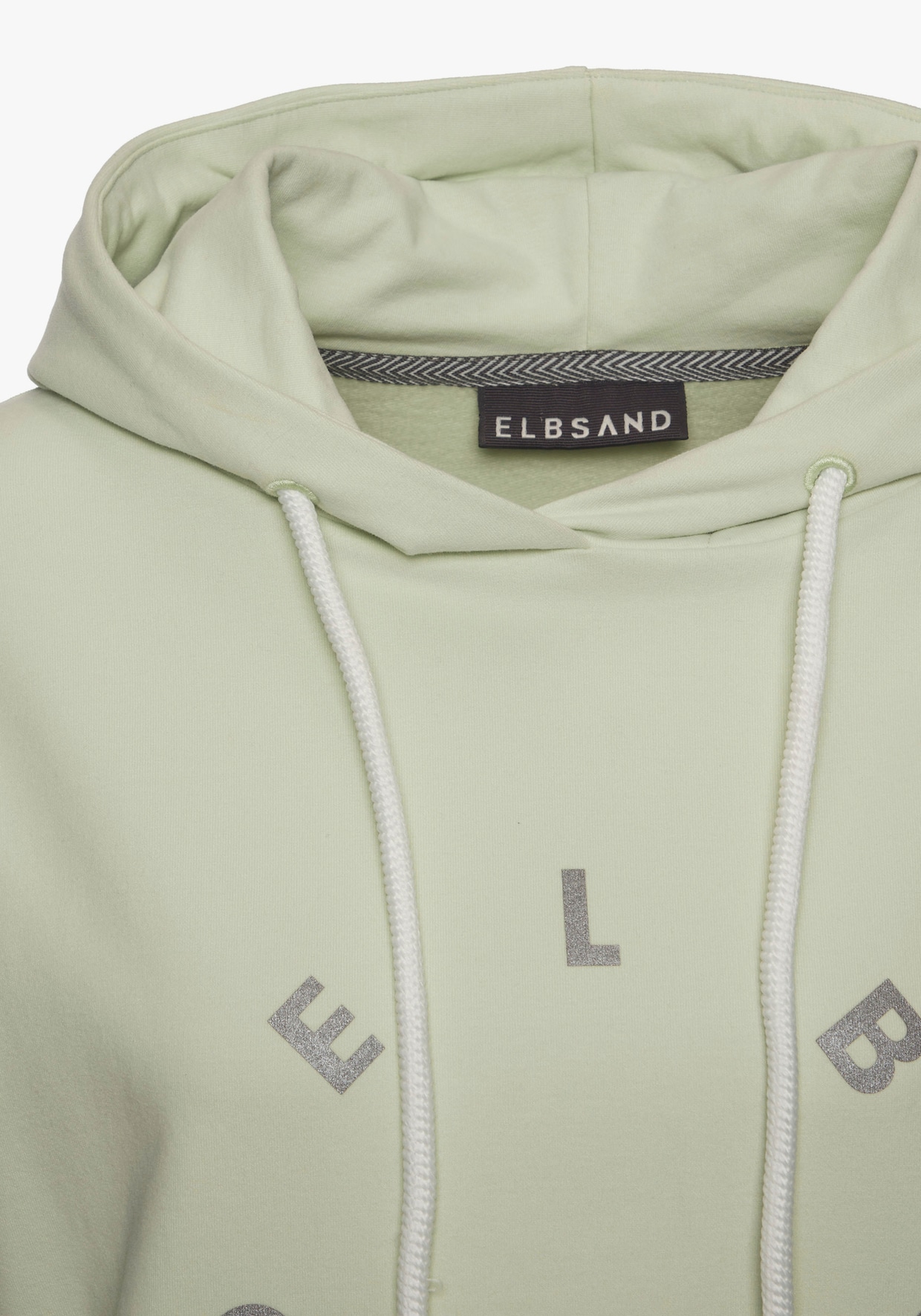 Elbsand Sweatshirt met capuchon - pastelgroen