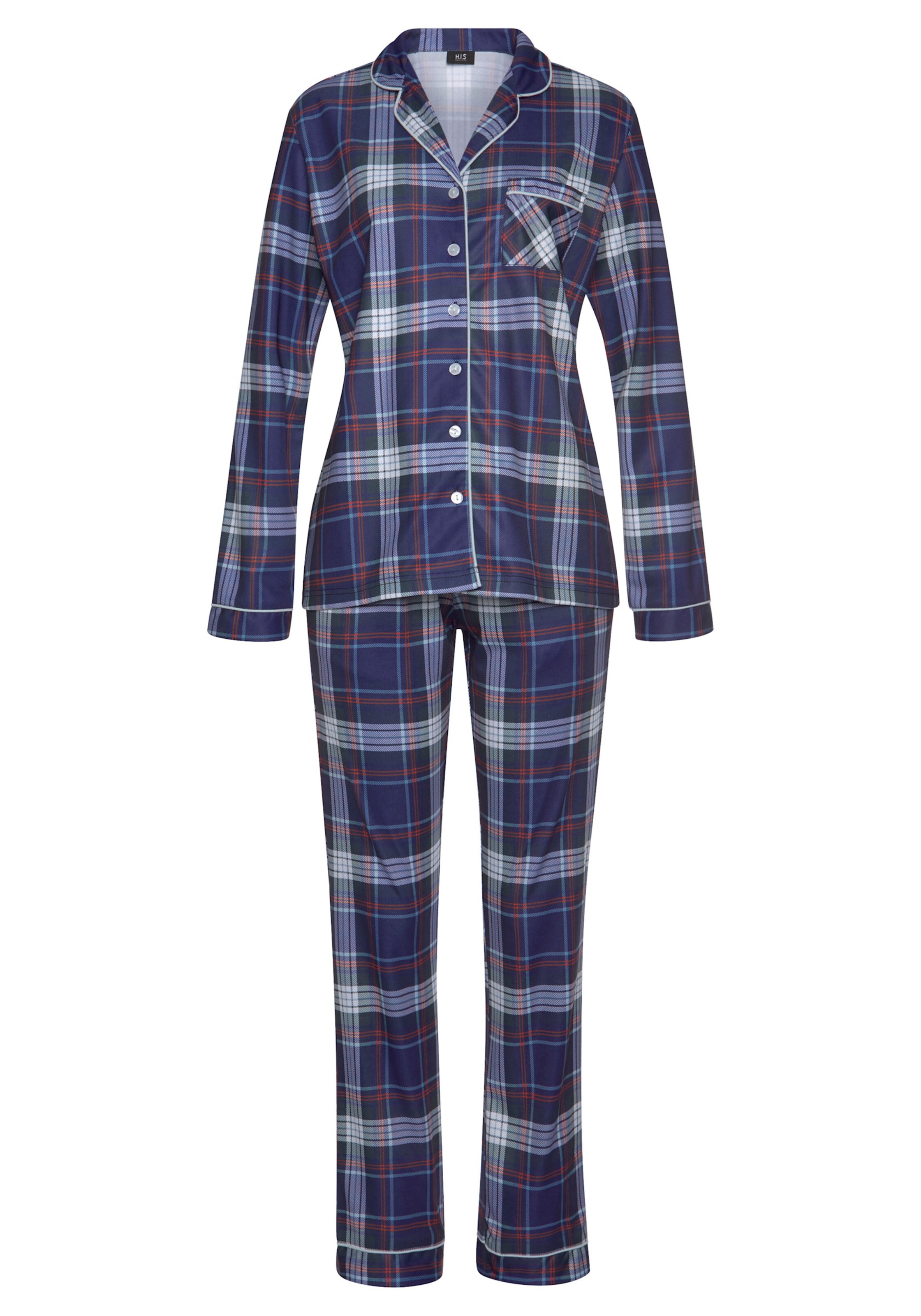 Pyjama blauw geruit, foto 3