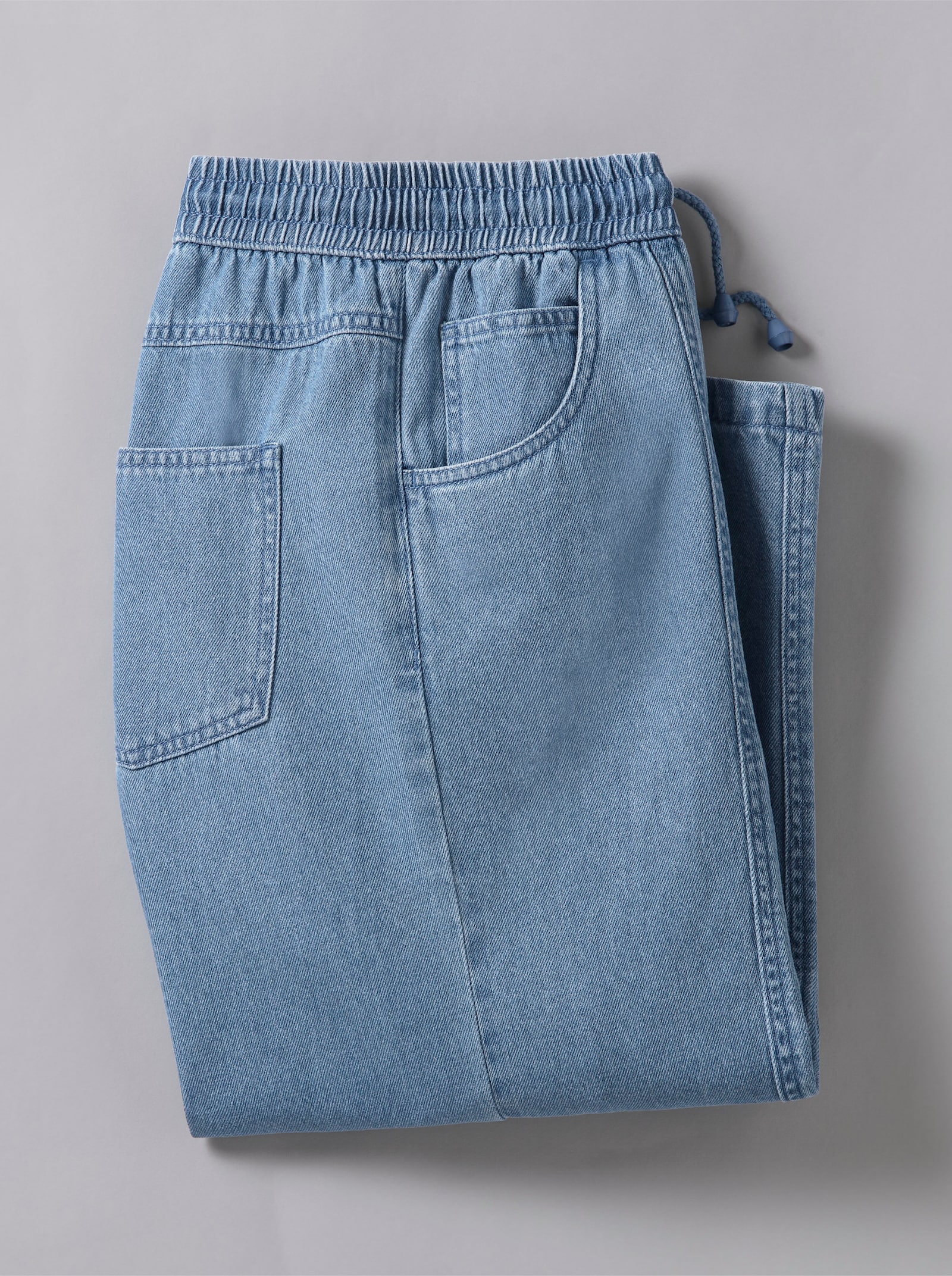 3/4-Hose - blue-bleached