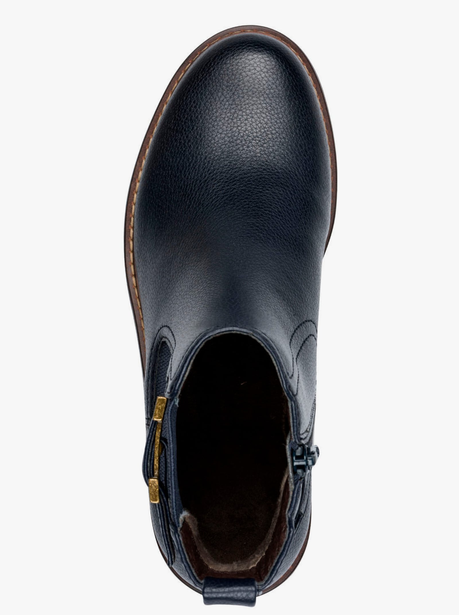 Jana Enkellaarsje met siertrensje - nachtblauw