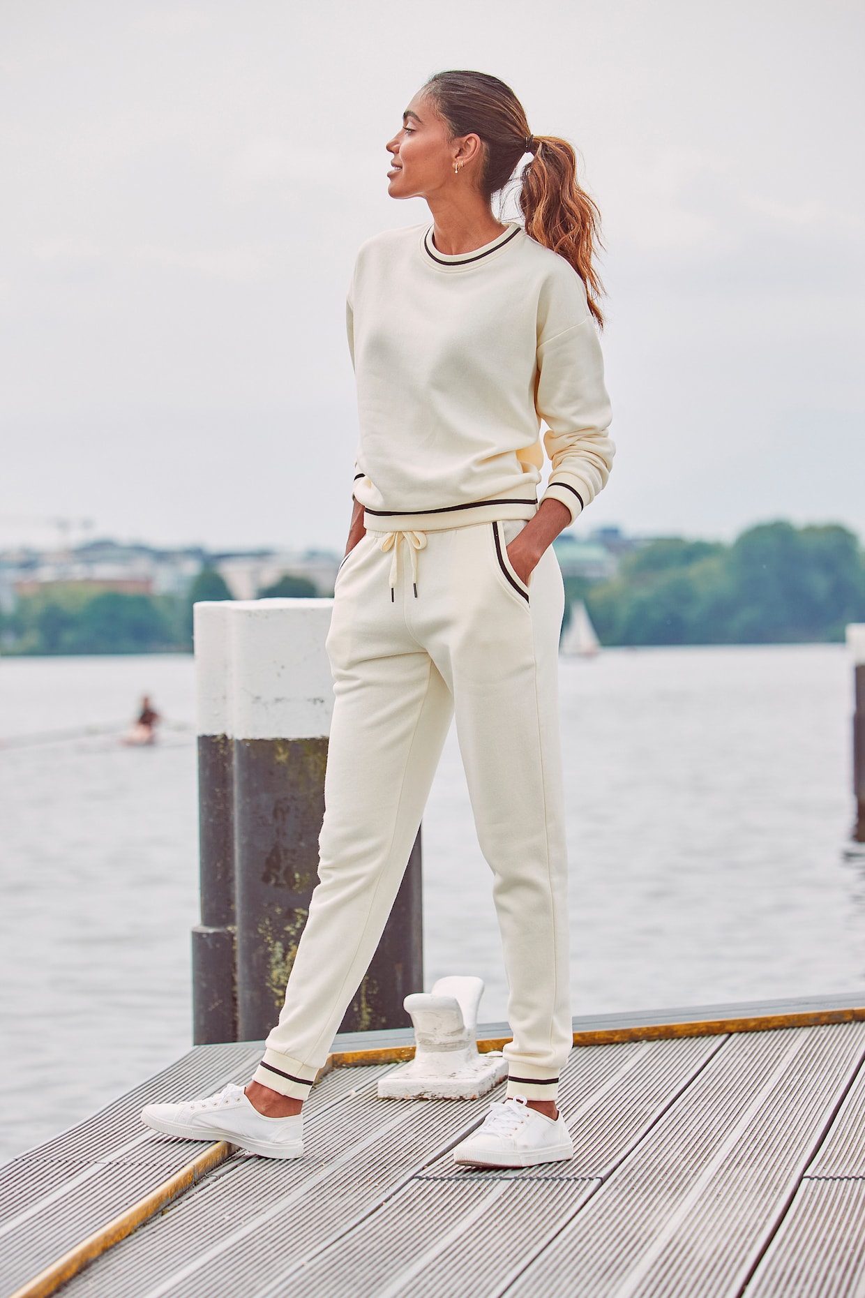 LASCANA Pantalon sweat - beige clair