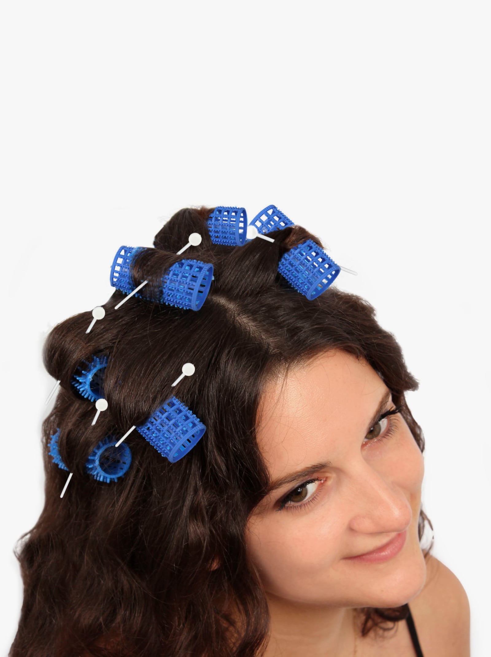 Lockenwickler-Set - bleu