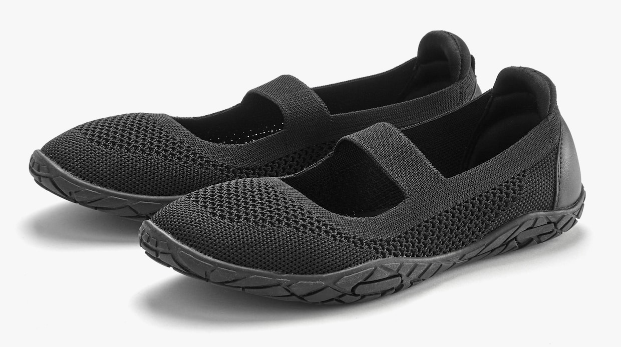 LASCANA Sneaker Ballerinas - schwarz