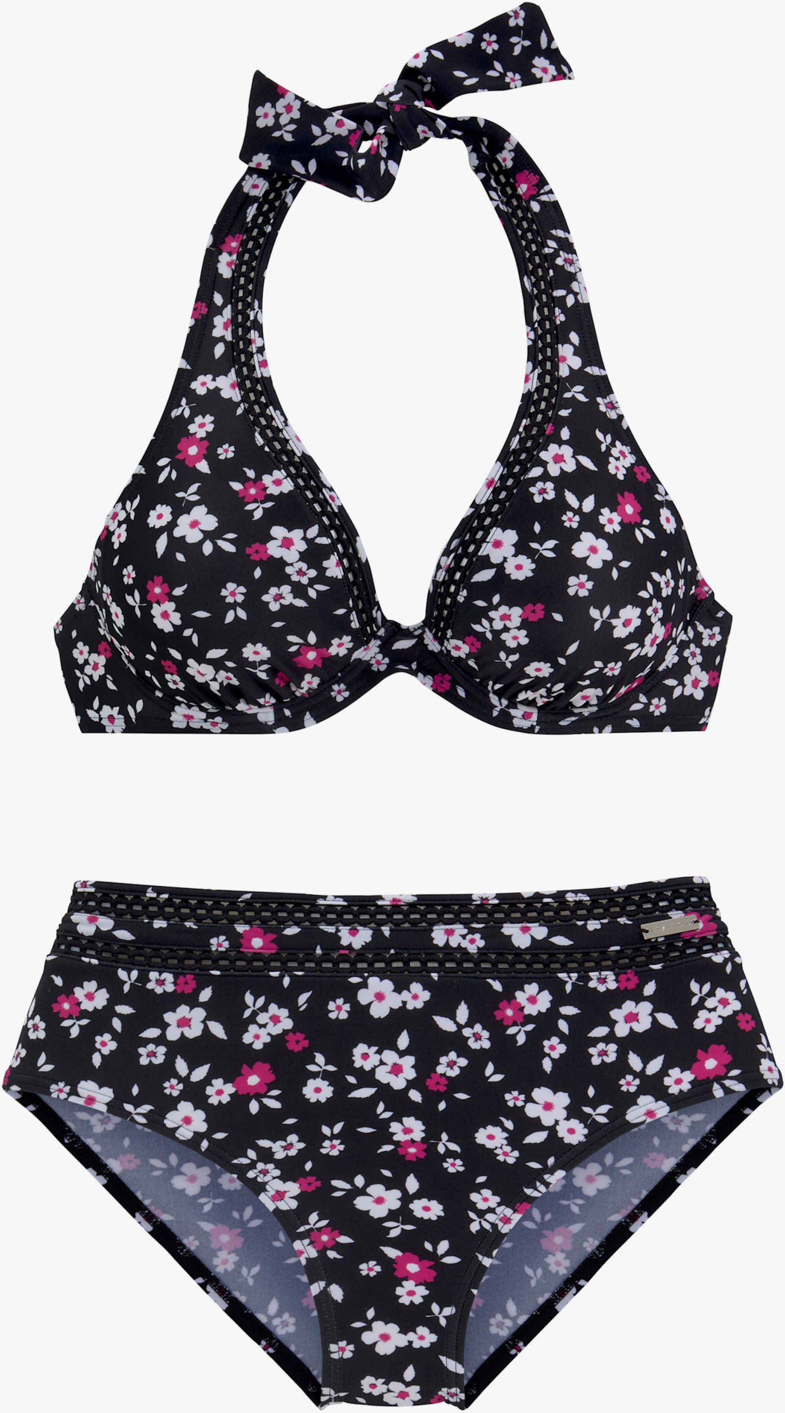 LASCANA Bügel-Bikini - schwarz-bedruckt