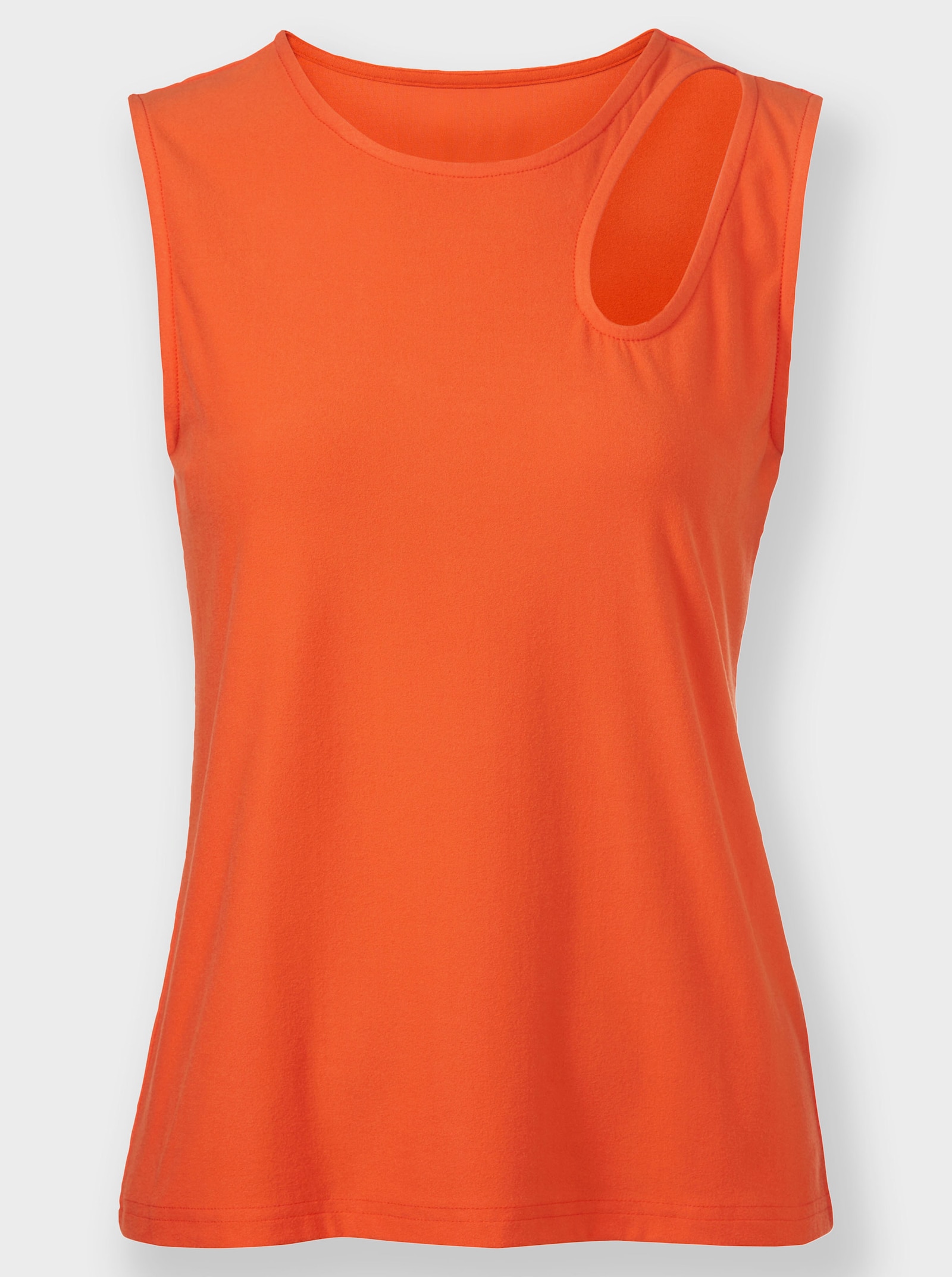 heine Shirttop mit Cut-Outs am Ausschnitt - orange