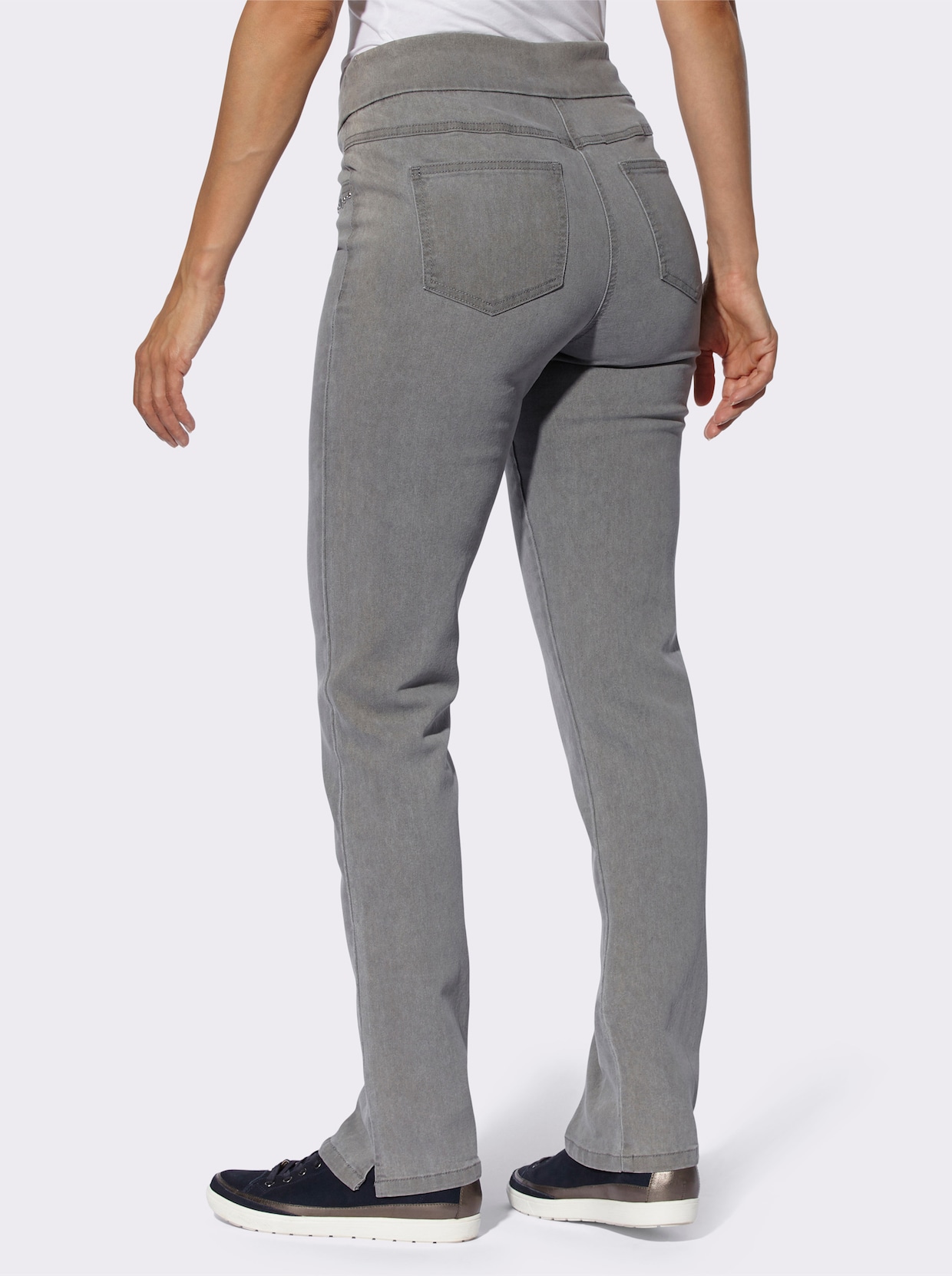 Stretch-Jeans - light grey-denim