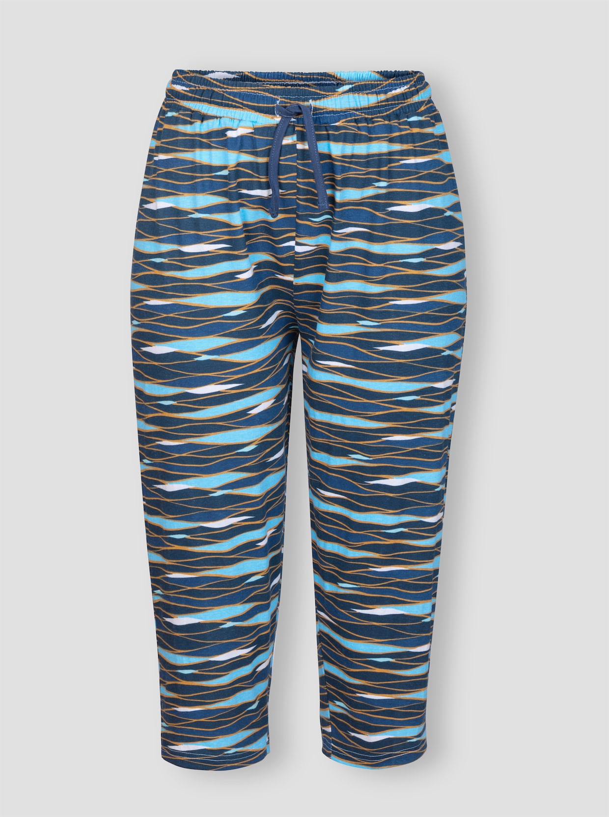 feel good Strandhose - dunkelblau-bedruckt + aqua-bedruckt