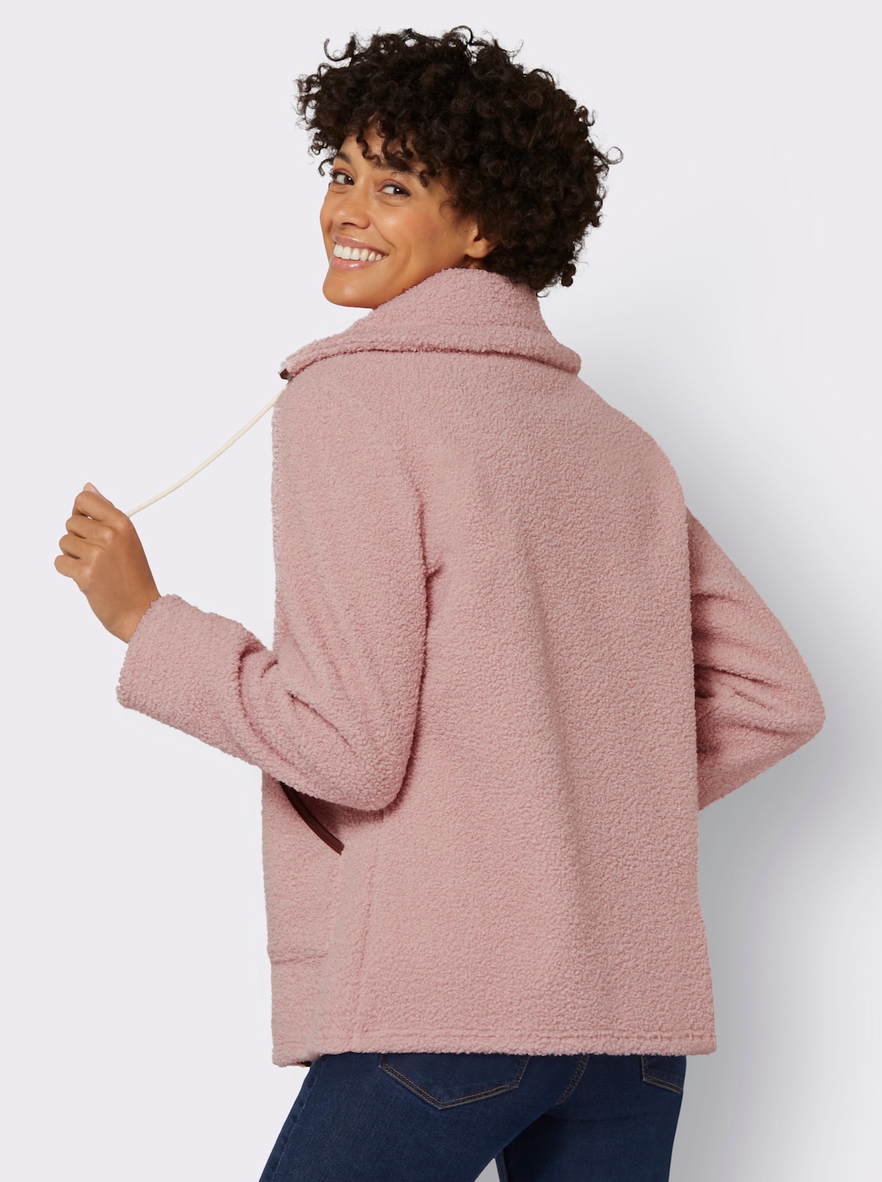 Fleece-Jacke - hortensie