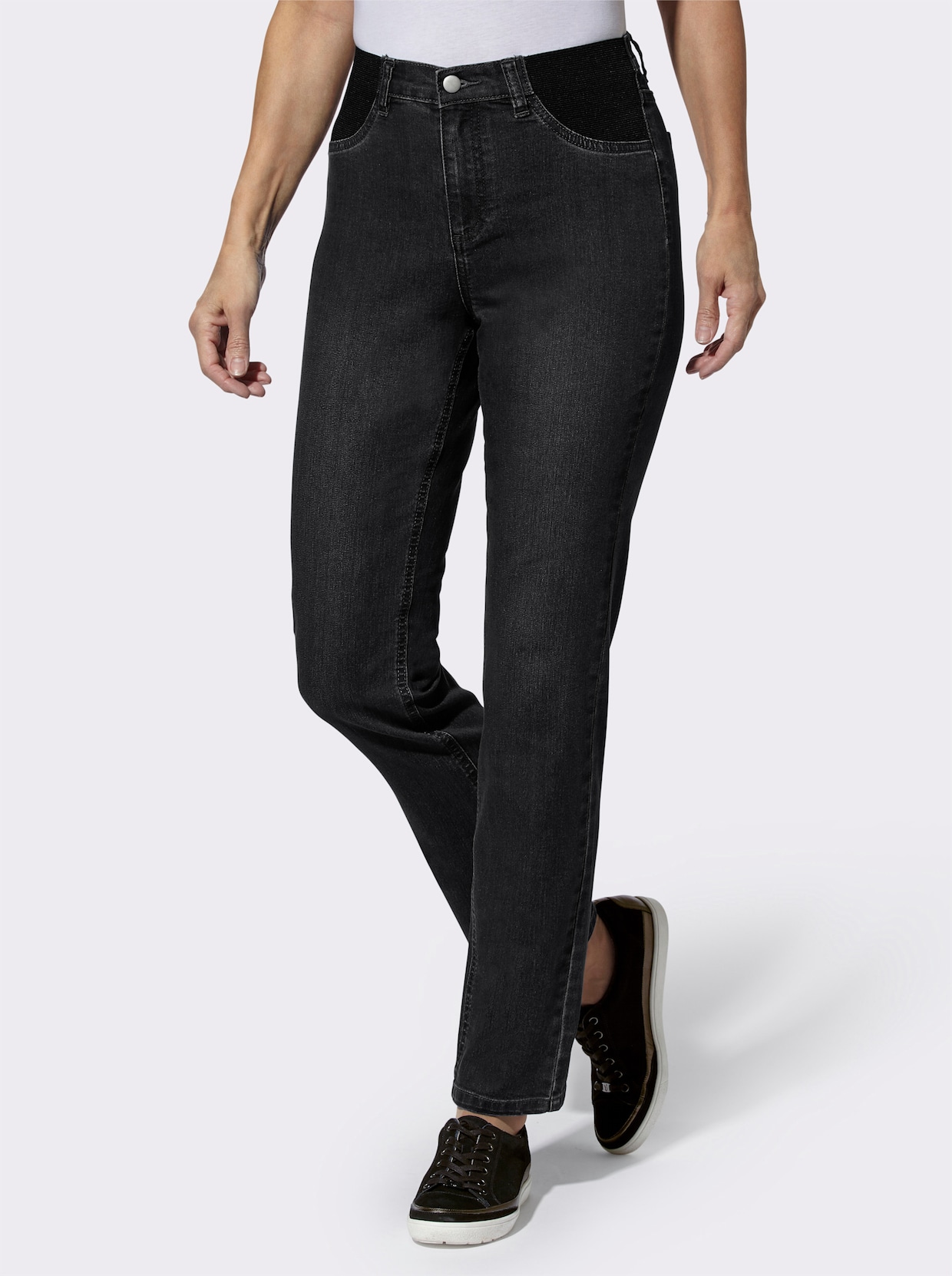 Jeans - black denim