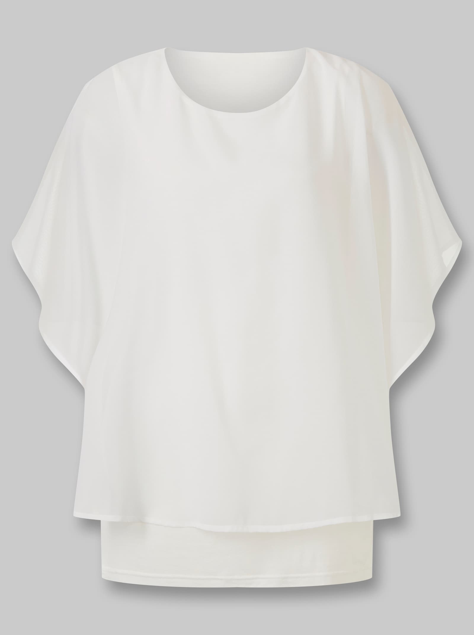 heine Schlupfbluse mit fixiertem Top - ecru