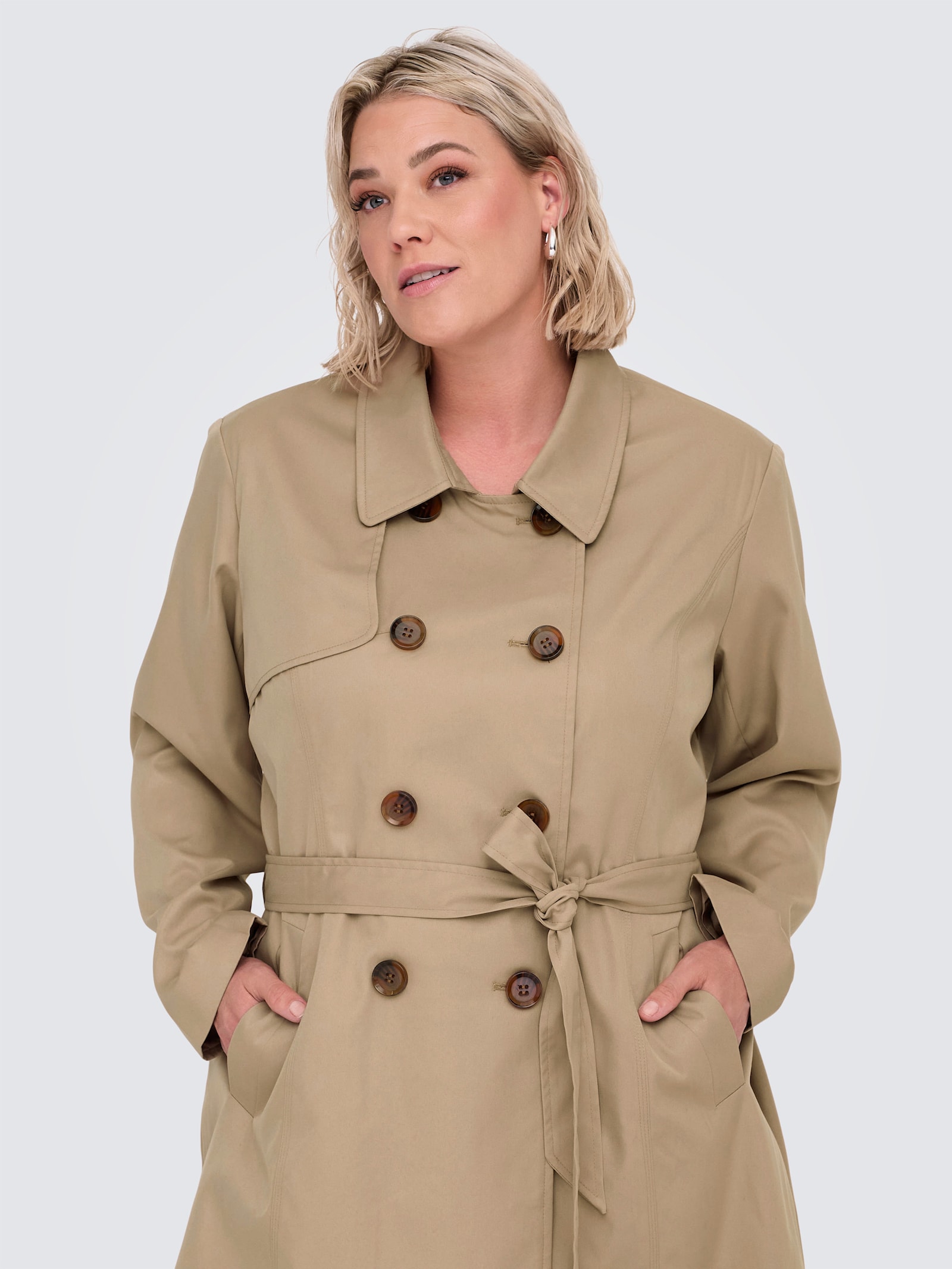 ONLY CARMAKOMA Trenchcoat - ginger root