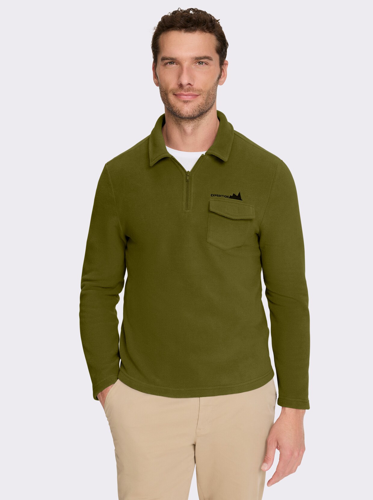 Catamaran Fleeceshirt - oliv