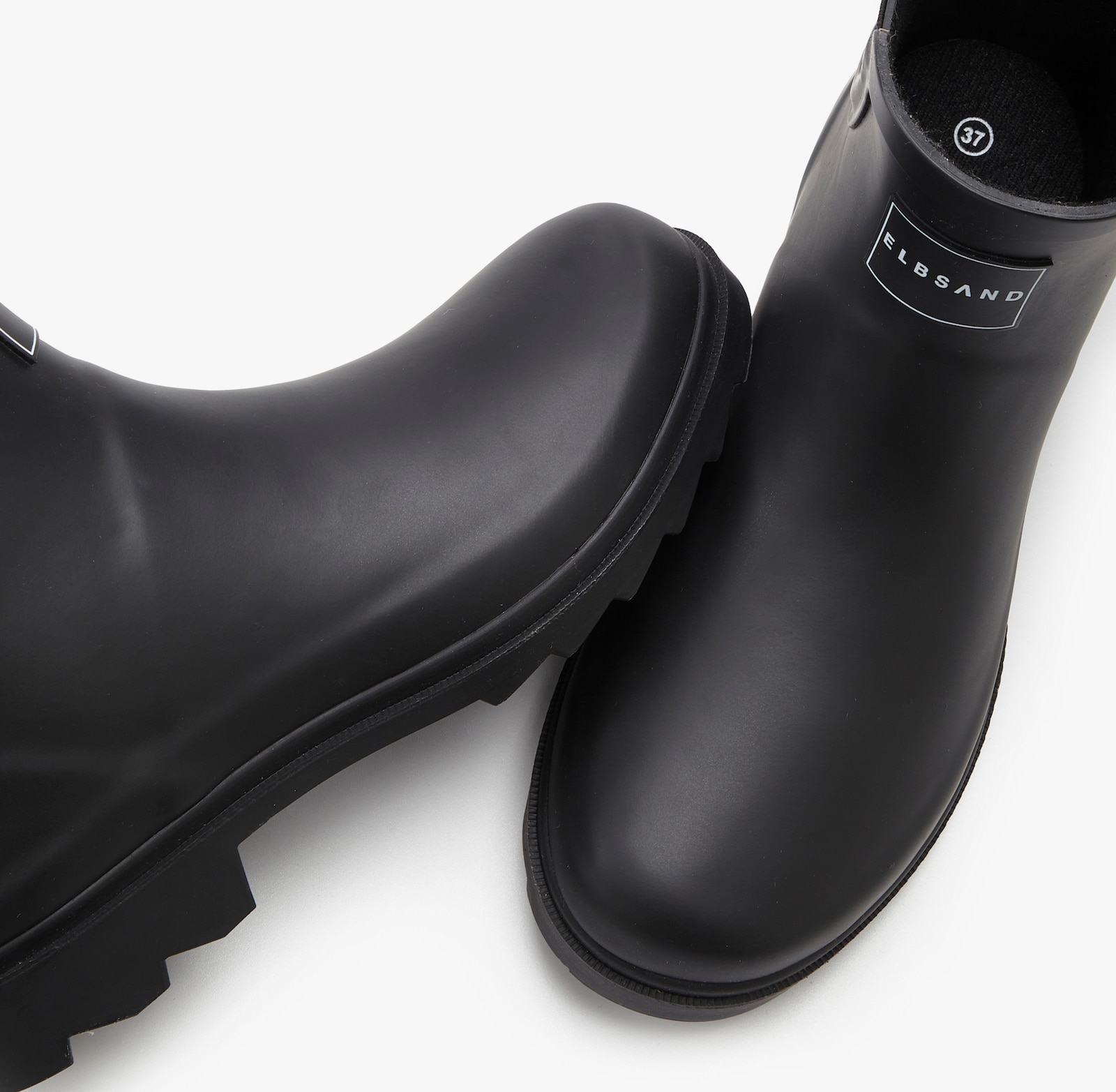 Elbsand Gummistiefelette - schwarz