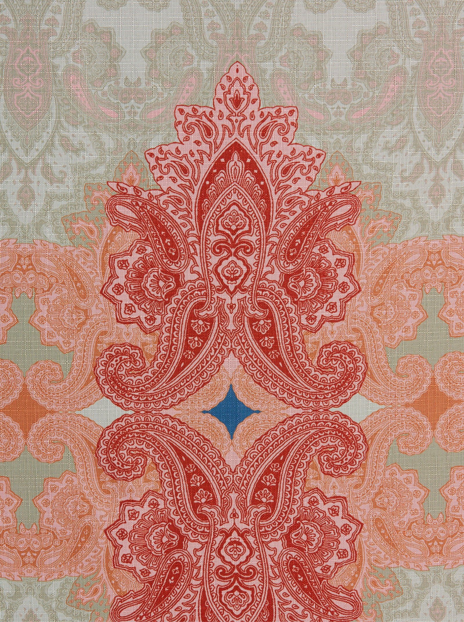 heine home Dekoschal - pistazie-koralle-gemustert