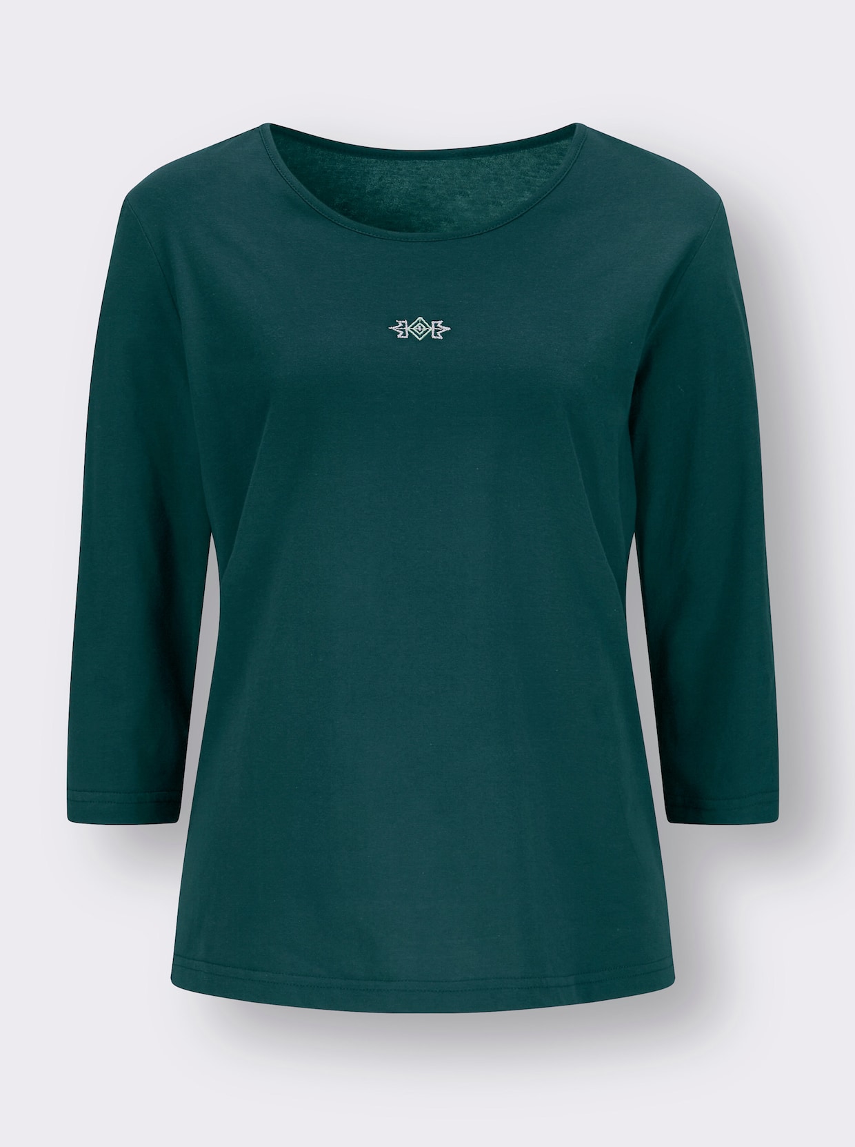 Shirt met 3/4-mouw - petrol