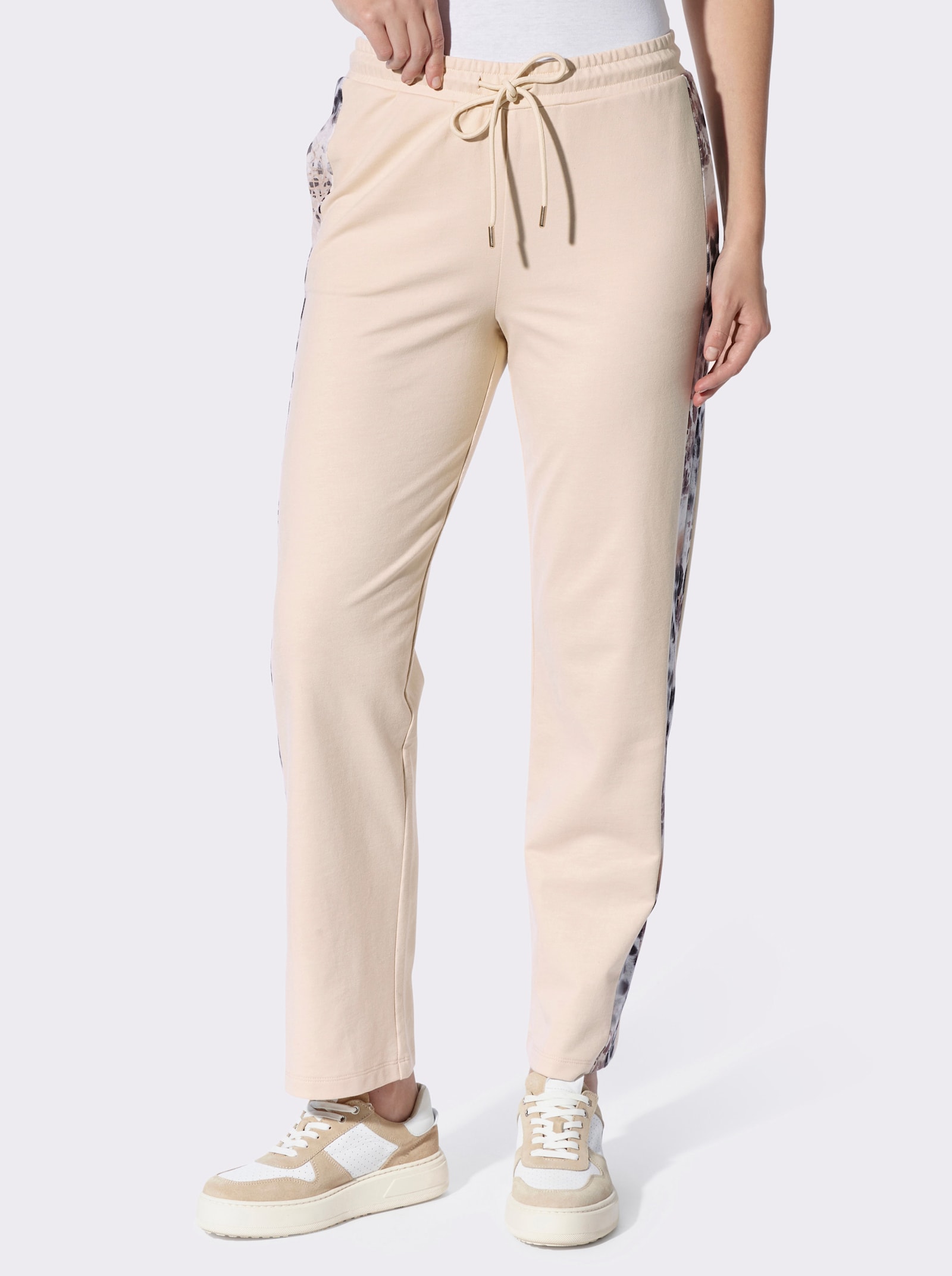 heine Sweatbroek met dierendetails - zand