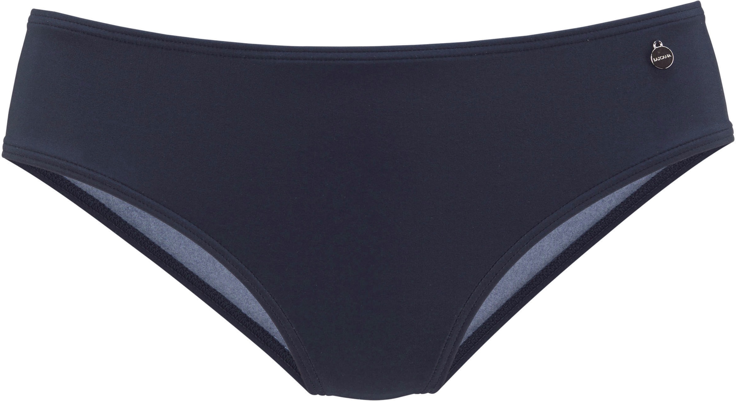 Breite Farbe günstig Kaufen-Bikini-Hose in marine von LASCANA. Bikini-Hose in marine von LASCANA <![CDATA[Bikini-Hose von LASCANA im femininen Pünktchendesign oder unifarben. Die Bikinihose ist seitlich etwas breiter geschnitten.]]>. 