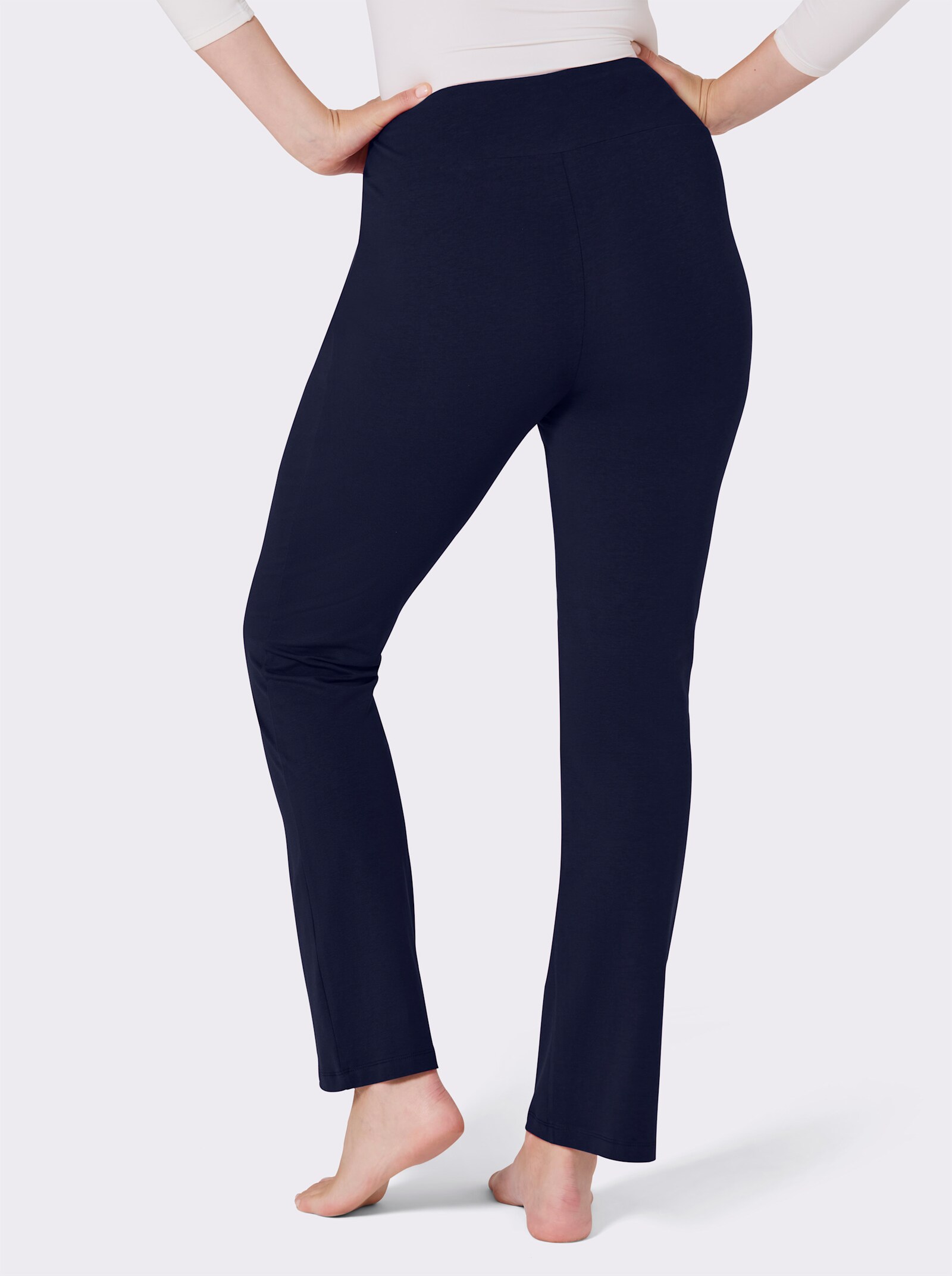 feel good Dehnbund-Hose mit Stretch - marine