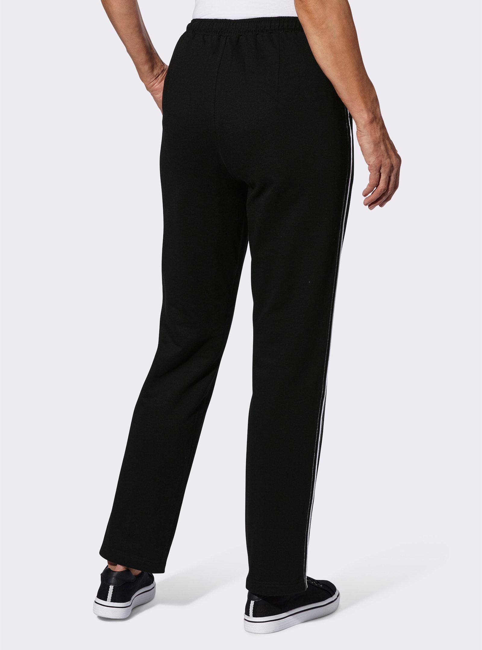 Sweathose mit Seitentaschen - schwarz