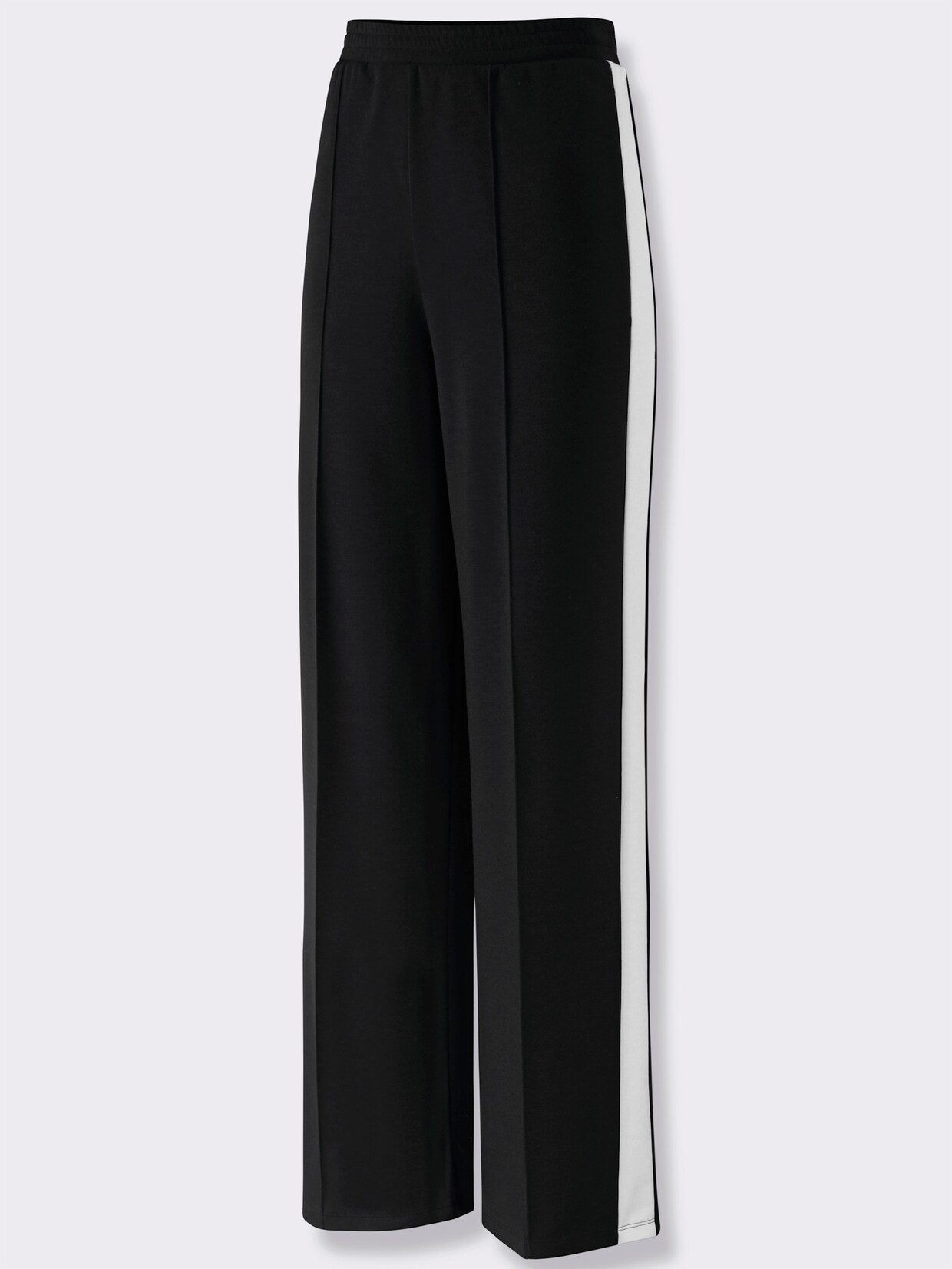 Jerseyhose - schwarz-weiß