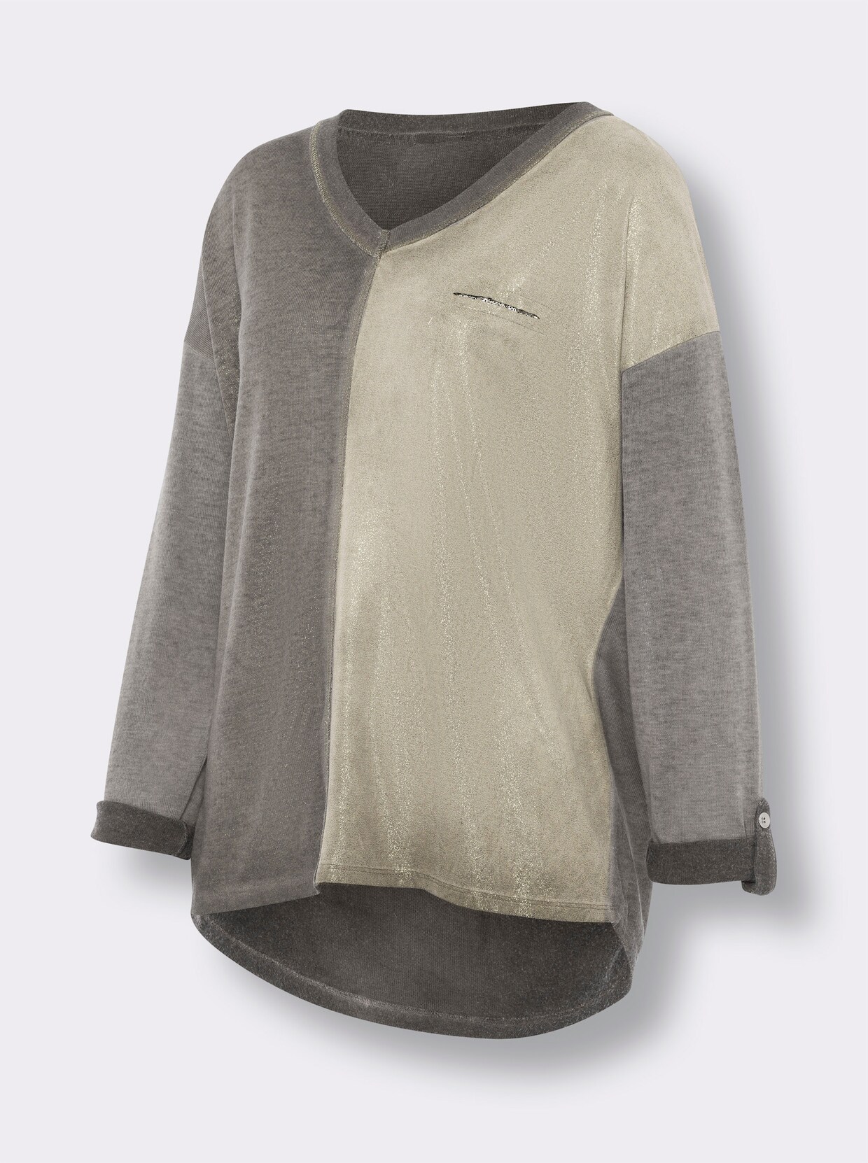 heine Shirt met lange mouwen - bruin