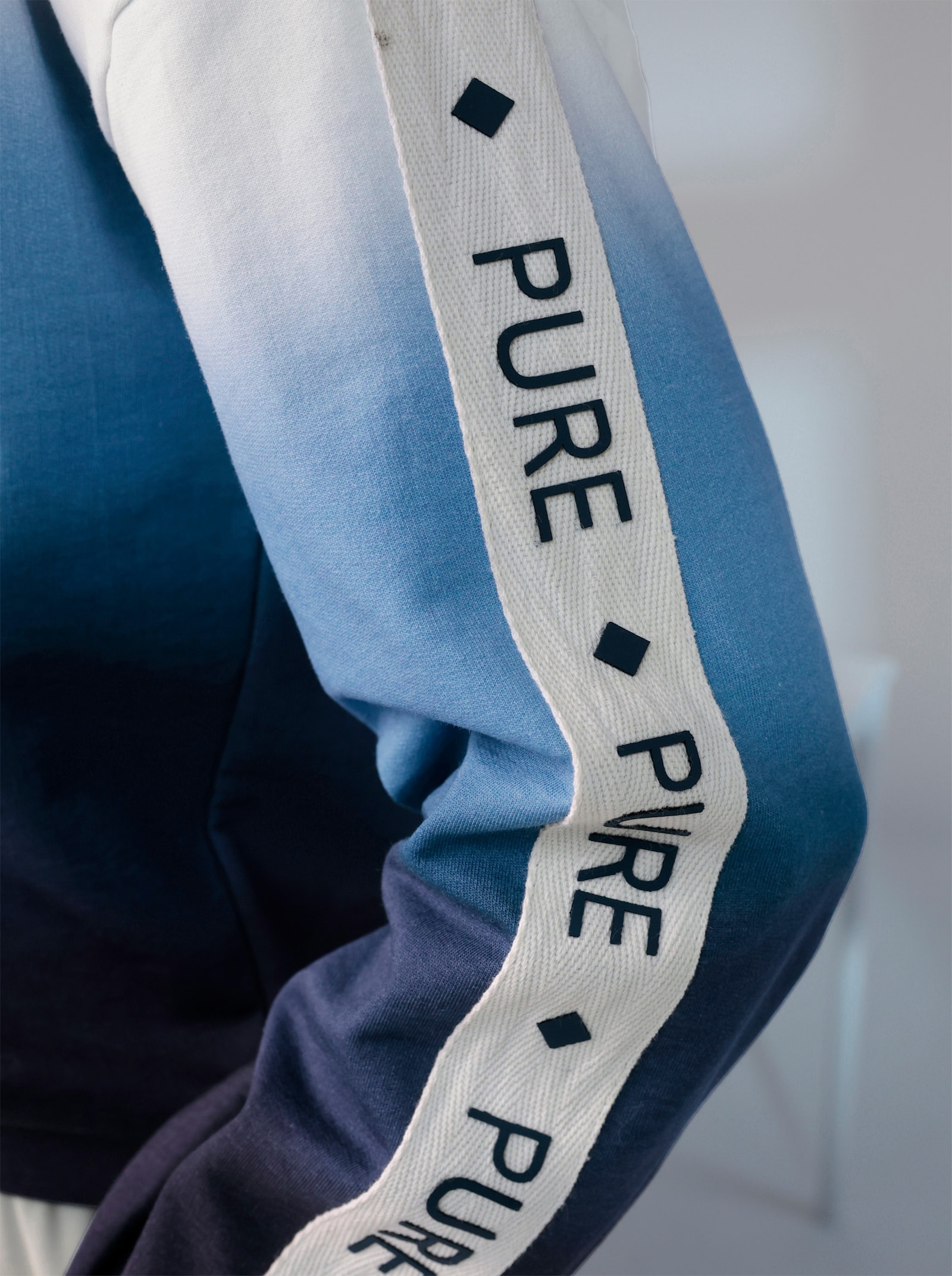 heine Sweatshirt avec inscription - marine-écru à motifs