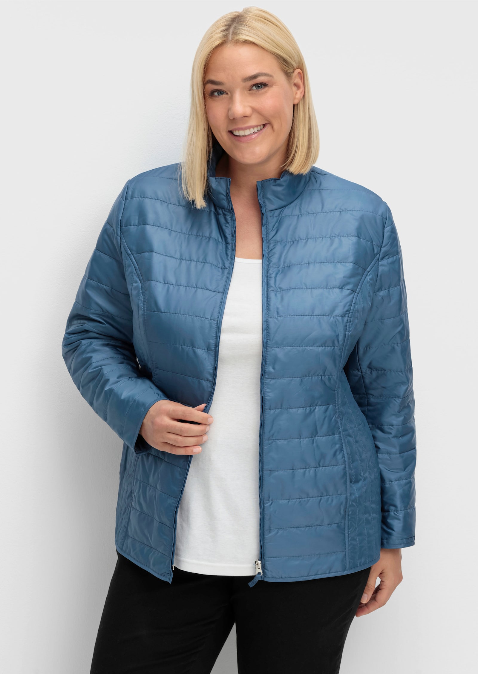 Steppjacke leicht wattiert - jeansblau